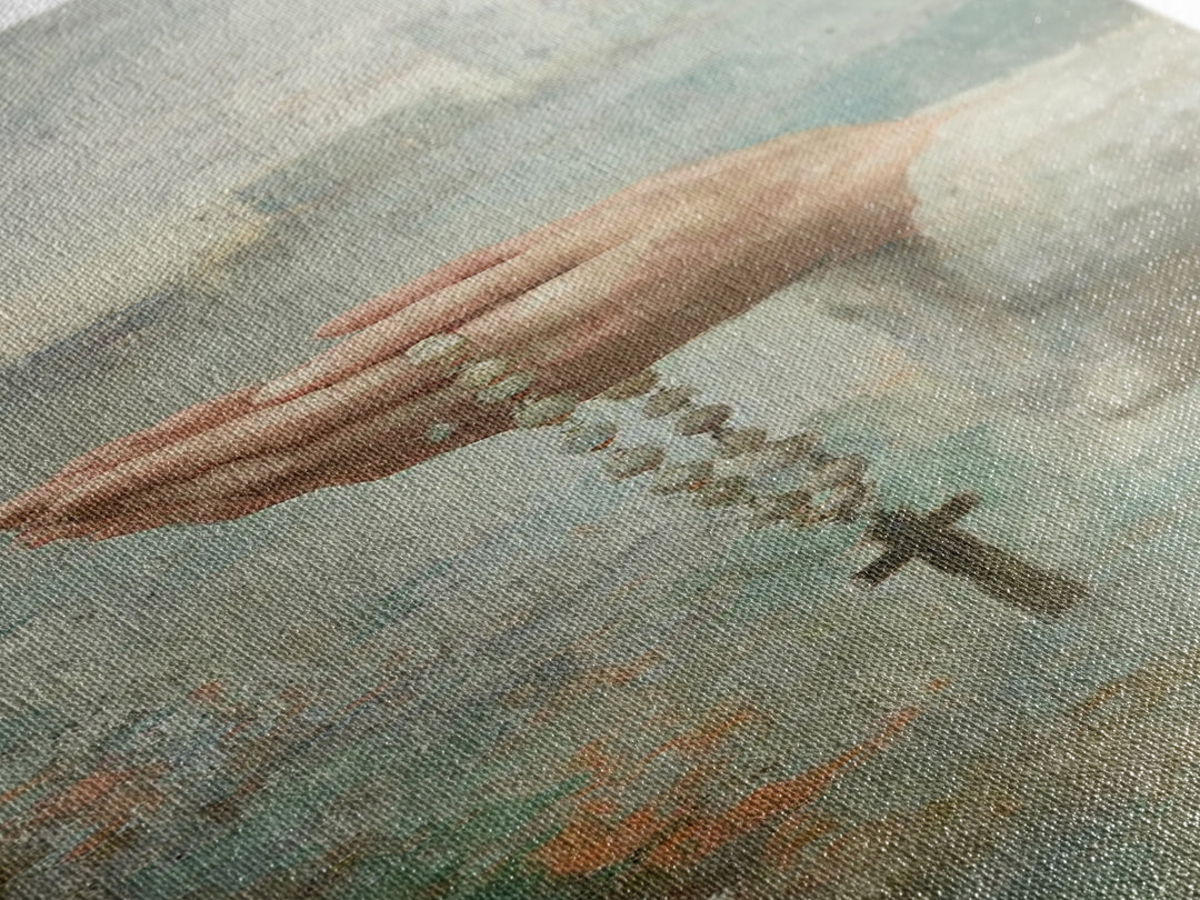 Hands Of Devotion – Framed Canvas Print – Christian Art Canvas – Christian Wall Art – Narrow Art – Christian Art – Christian Decoration – C