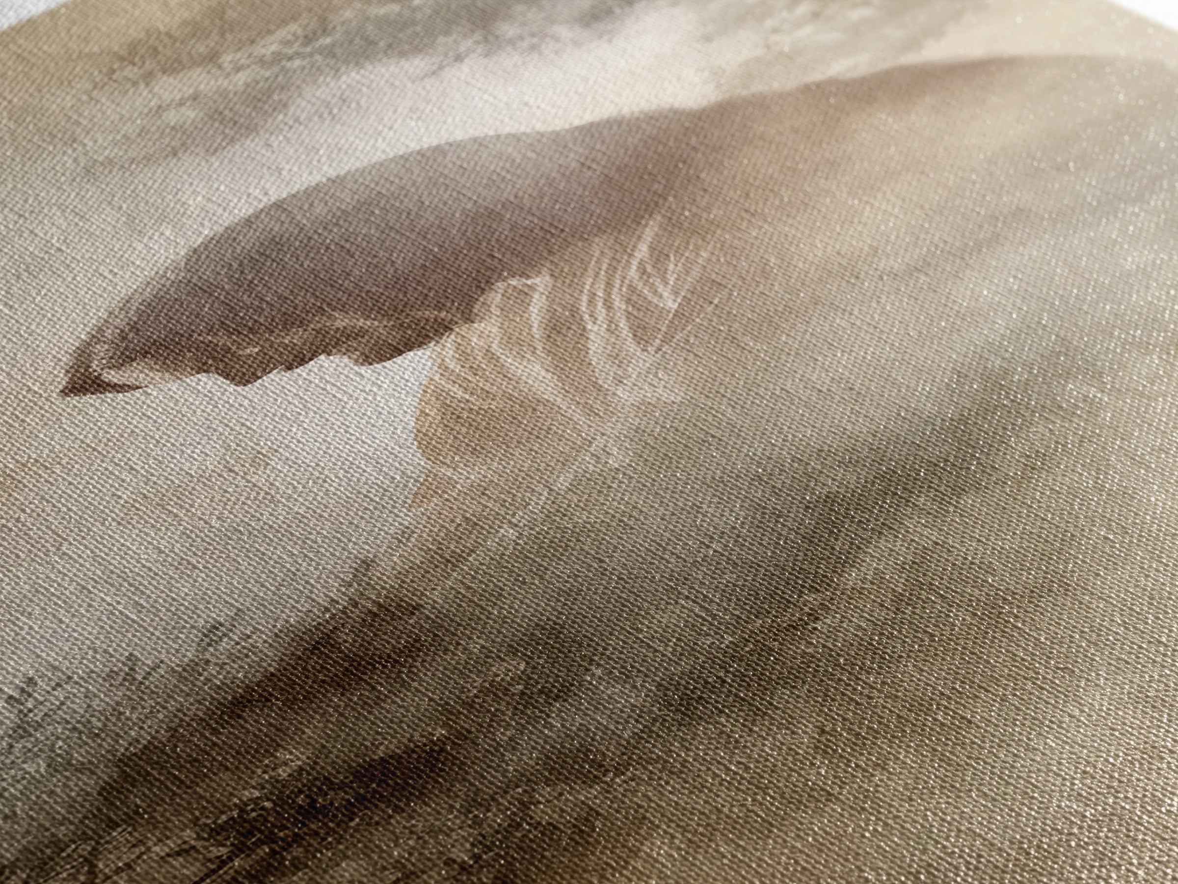 Sacred Stillness – Framed Canvas Print – Christian Art – Jesus Painting – Skinny Art – Christian Wall Art – Modern Christian Art
