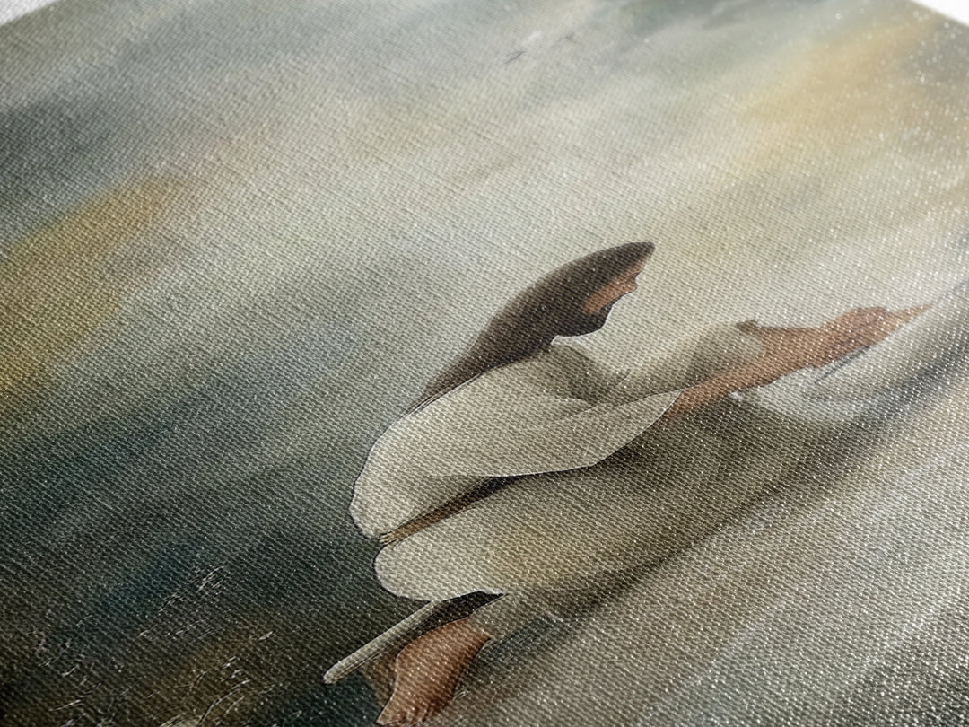 Humble Waters Hope | Framed Canvas Print | Christian Wall Art | Christian Art Canvas | Jesus Painting | Christian Decorations | Narrow Art