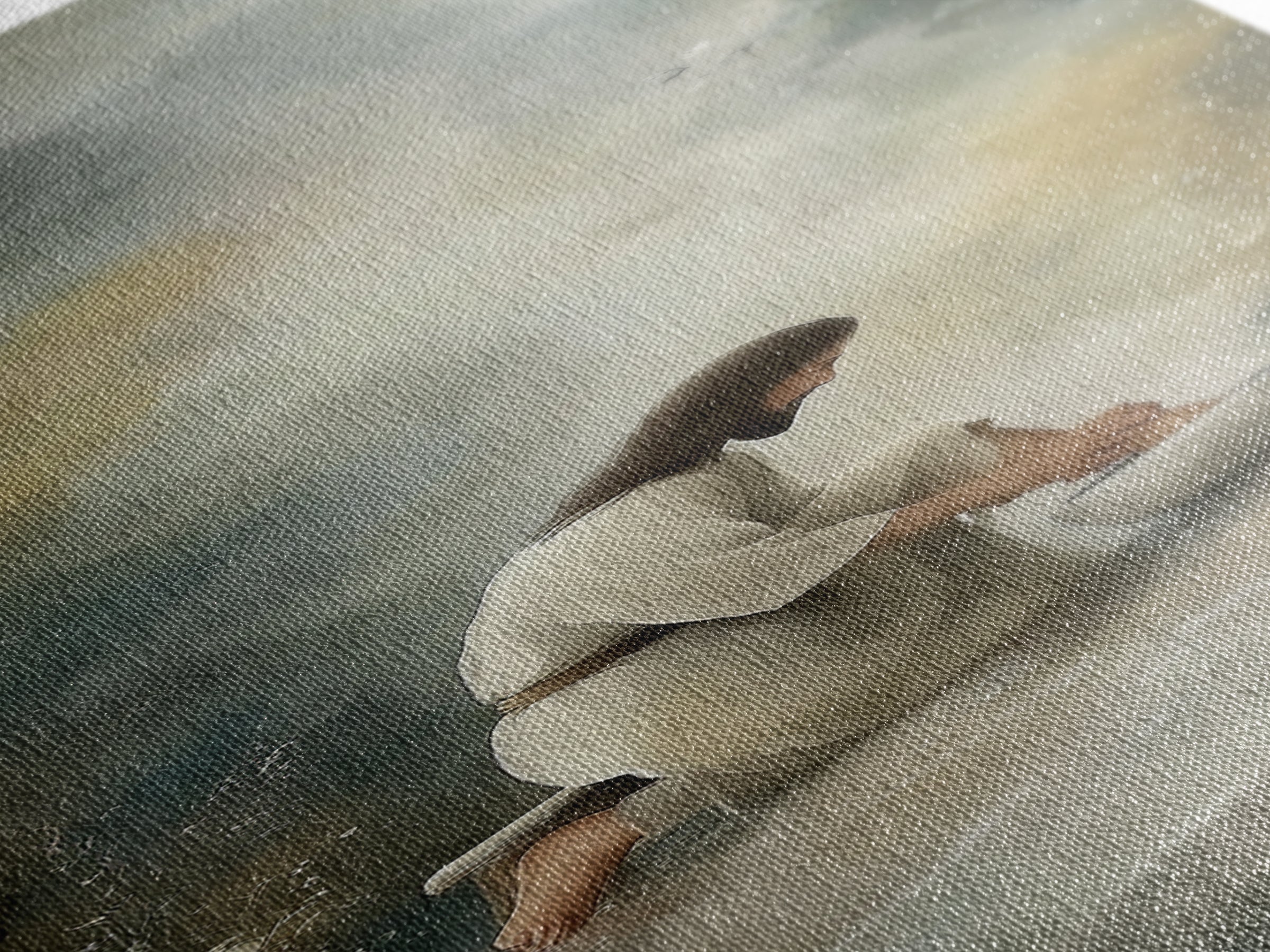 Humble Waters Hope | Framed Canvas Print | Christian Wall Art | Christian Art Canvas | Jesus Painting | Christian Decorations | Narrow Art