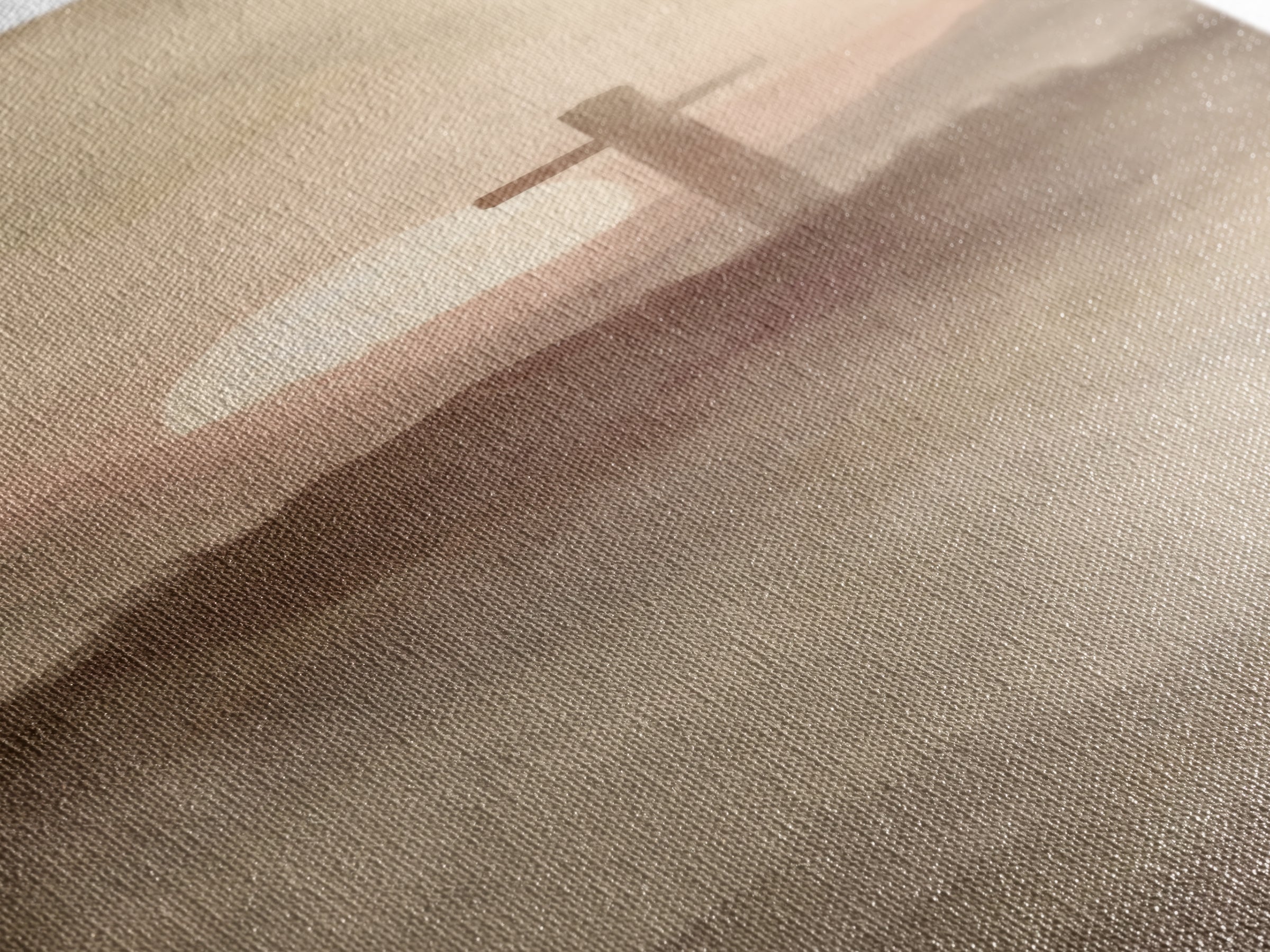 Silent Hill Cross | Framed Canvas Print | Tall Narrow Wall Art | Christian Art Canvas | Christian Wall Art | Subtle Christian Art | Christi