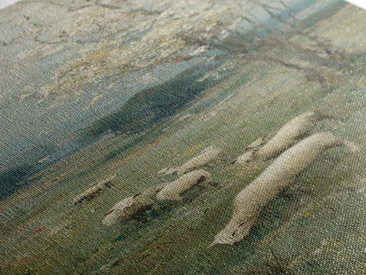 Blossom Field Mercy – Framed Canvas Print – Skinny Art – Christian Art Print – Christian Wall Art – Jesus Painting – Christian Art