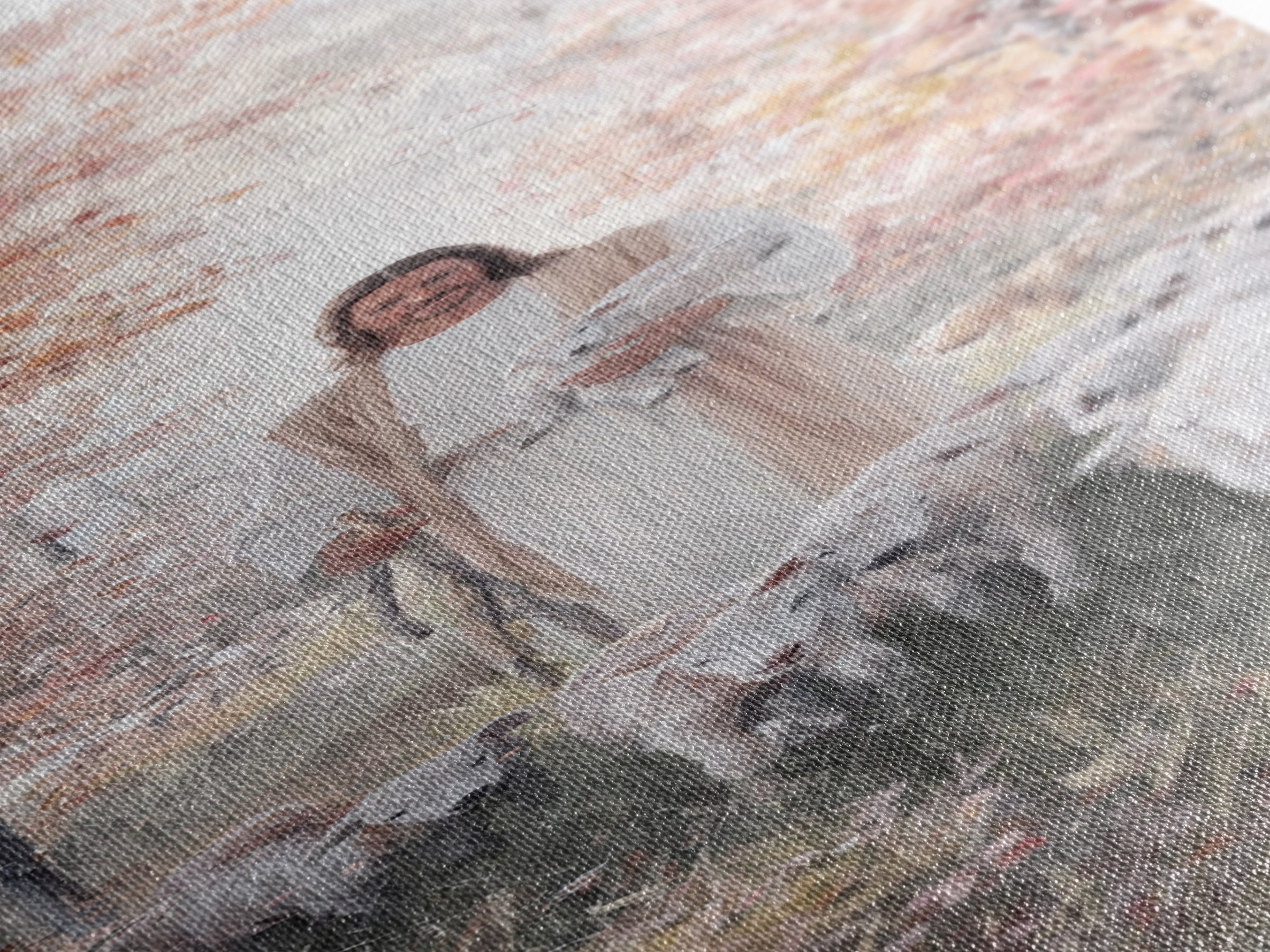 Fields Of Faith, Framed Canvas Print, Christian Art, Tall Skinny Art Print, Jesus Painting, Christian Art Gift, Christmas Art Work