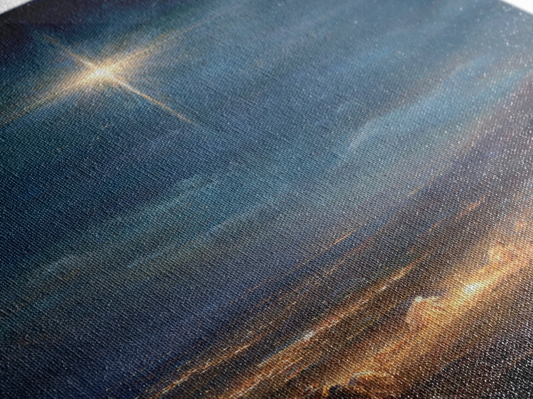 Star Over Bethlehem – Framed Canvas Print – Tall Narrow Wall Art – Christian Christmas Art – Christmas Wall Art – Christian Art Canvas