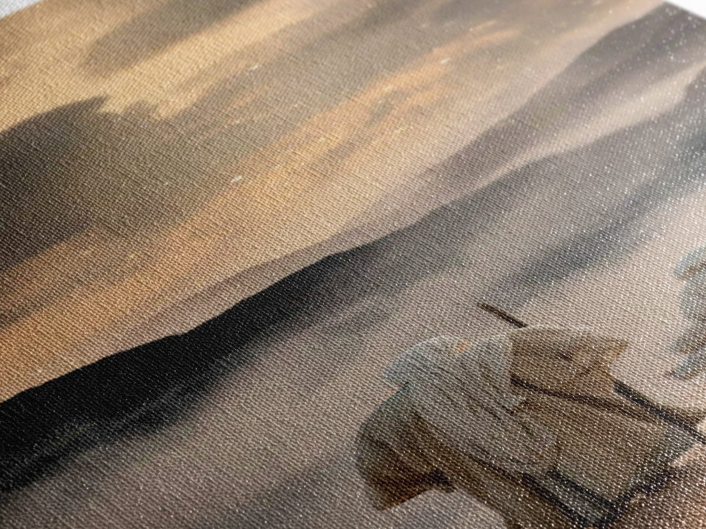 Desert Star Path – Framed Canvas Print – Jesus Painting – Christian Wall Art – Christian Art Print – Tall Skinny Art Print – Christmas Art