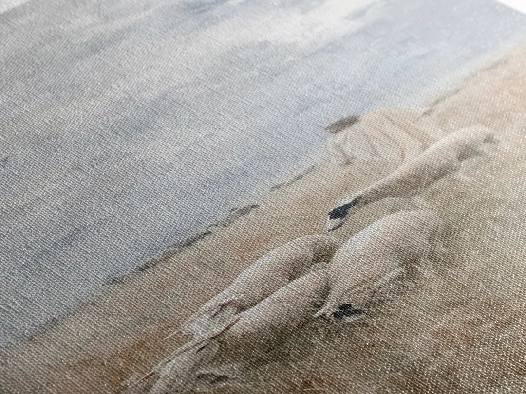 Field Of The Shepherd – Framed Canvas Print – Skinny Art – Christian Art Print – Jesus Painting – Christian Wall Art – Subtle Christian Art