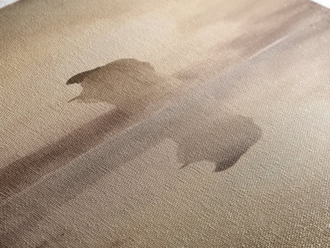 Desert Redeemer | Framed Canvas Print | Skinny Art | Christian Wall Art | Subtle Christian Art | Moody Christian Art