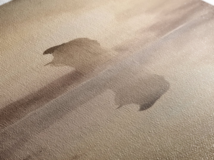 Desert Redeemer | Framed Canvas Print | Skinny Art | Christian Wall Art | Subtle Christian Art | Moody Christian Art