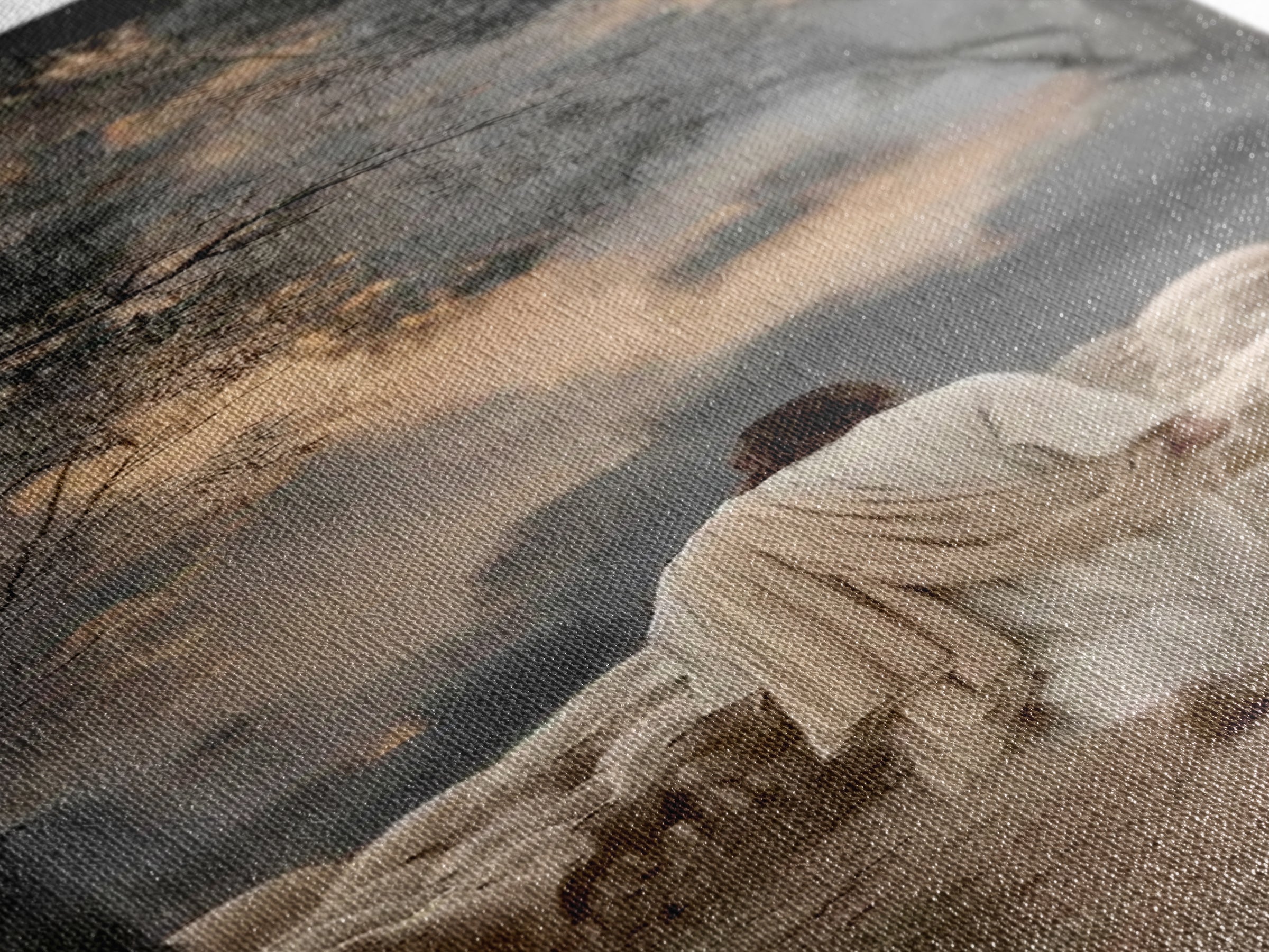 Shepherd Of Promise | Framed Canvas Print | Narrow Art | Jesus Canvas Art | Christian Art | Christian Gift | Modern Jesus Art