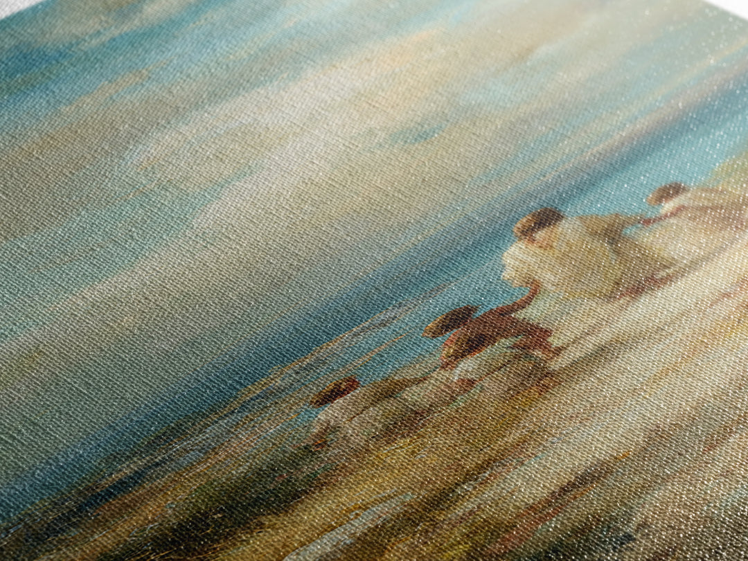 Shepherd’s Dawn, Framed Canvas Print, Tall Skinny Art Print, Christian Art, Christian Canvas, Christmas Art, Jesus Painting