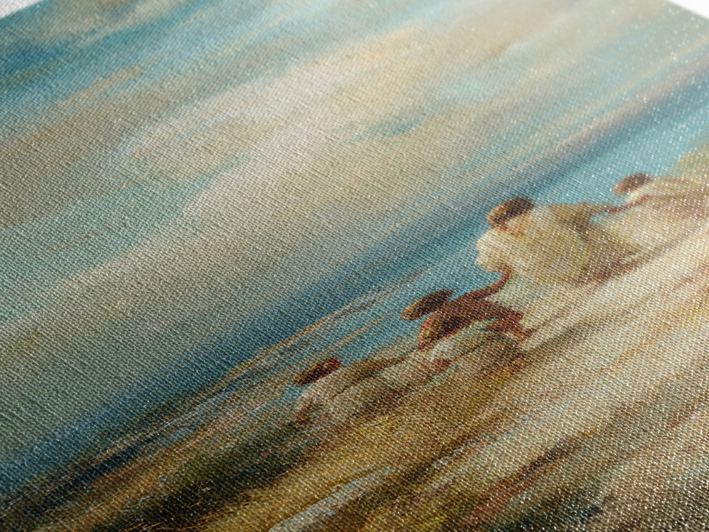 Shepherd’s Dawn, Framed Canvas Print, Tall Skinny Art Print, Christian Art, Christian Canvas, Christmas Art, Jesus Painting