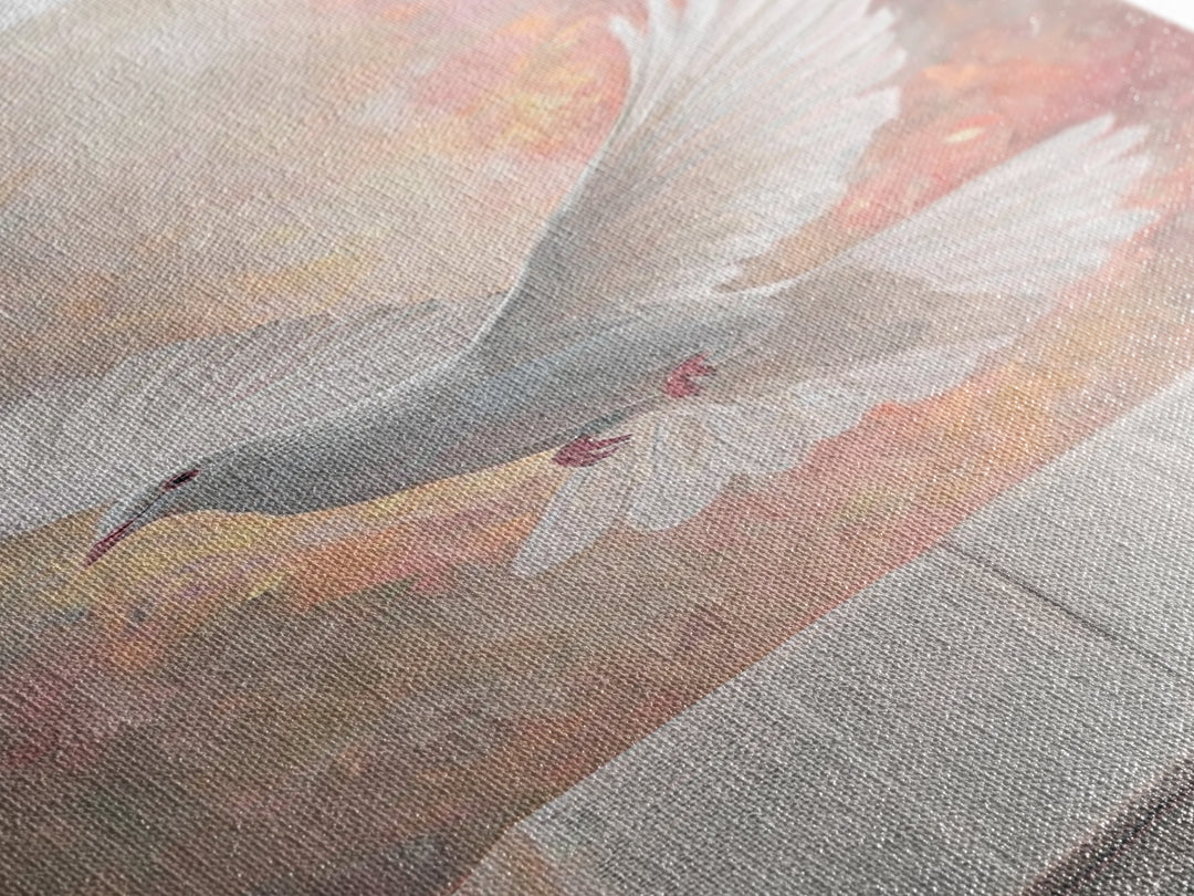 Dove Of Revelation – Framed Canvas Print – Skinny Art – Christian Paintings – Christian Art Canvas – Christian Wall Art – Christmas Art