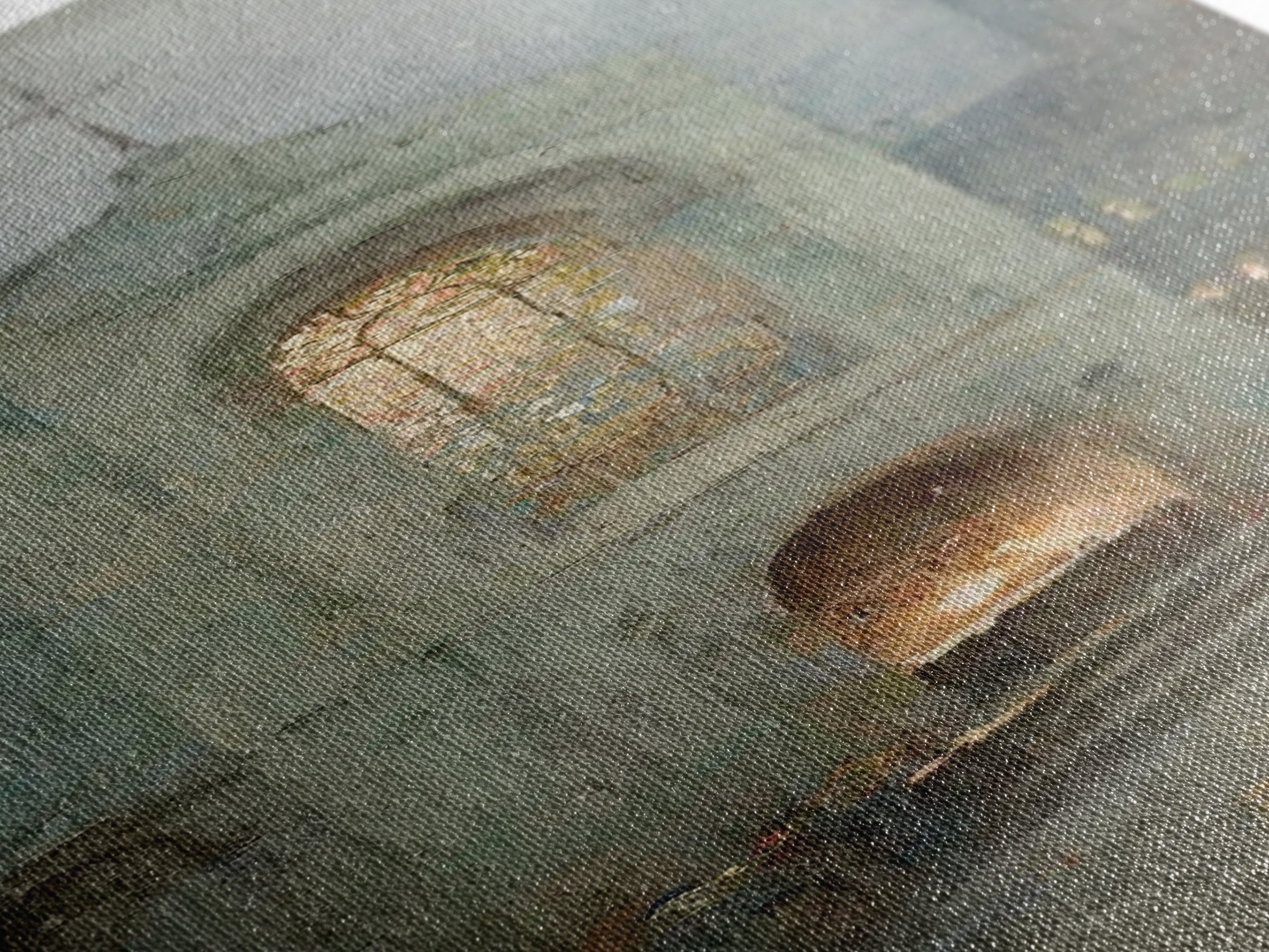 Eternal Chapel Glow – Framed Canvas Print – Christian Wall Art – Christian Art Painting – Vintage Christian Art – Tall Narrow Wall Art