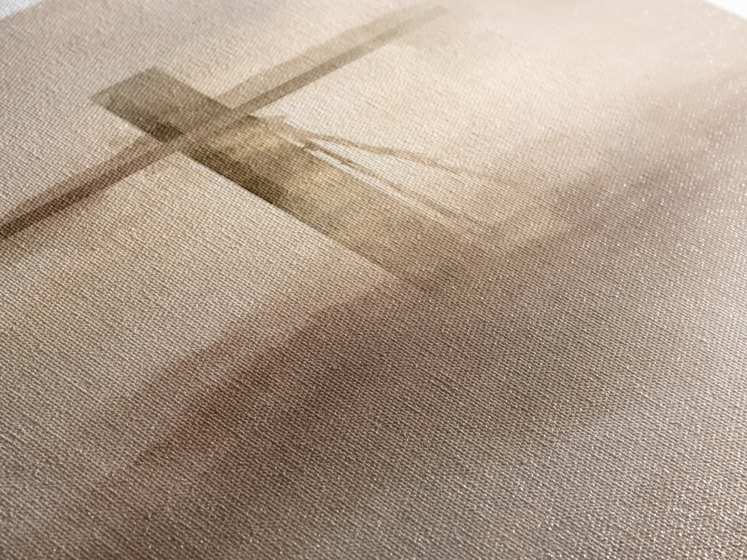 Cross In The Mist, Framed Canvas Print, Tall Skinny Art Print, Christian Art Canvas, Christian Wall Art, Christian Art Work, Christian Deco