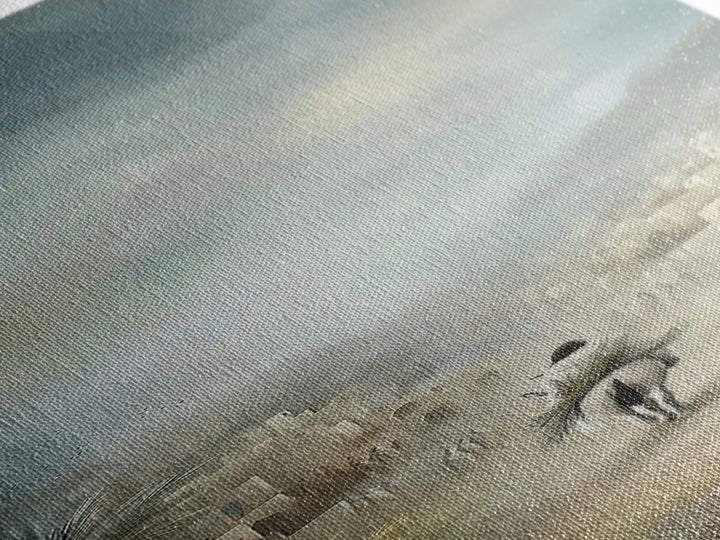 Entrance Of Peace – Framed Canvas Print – Christian Art – Christian Wall Art – Narrow Art – Jesus Painting – Christian Art Canvas