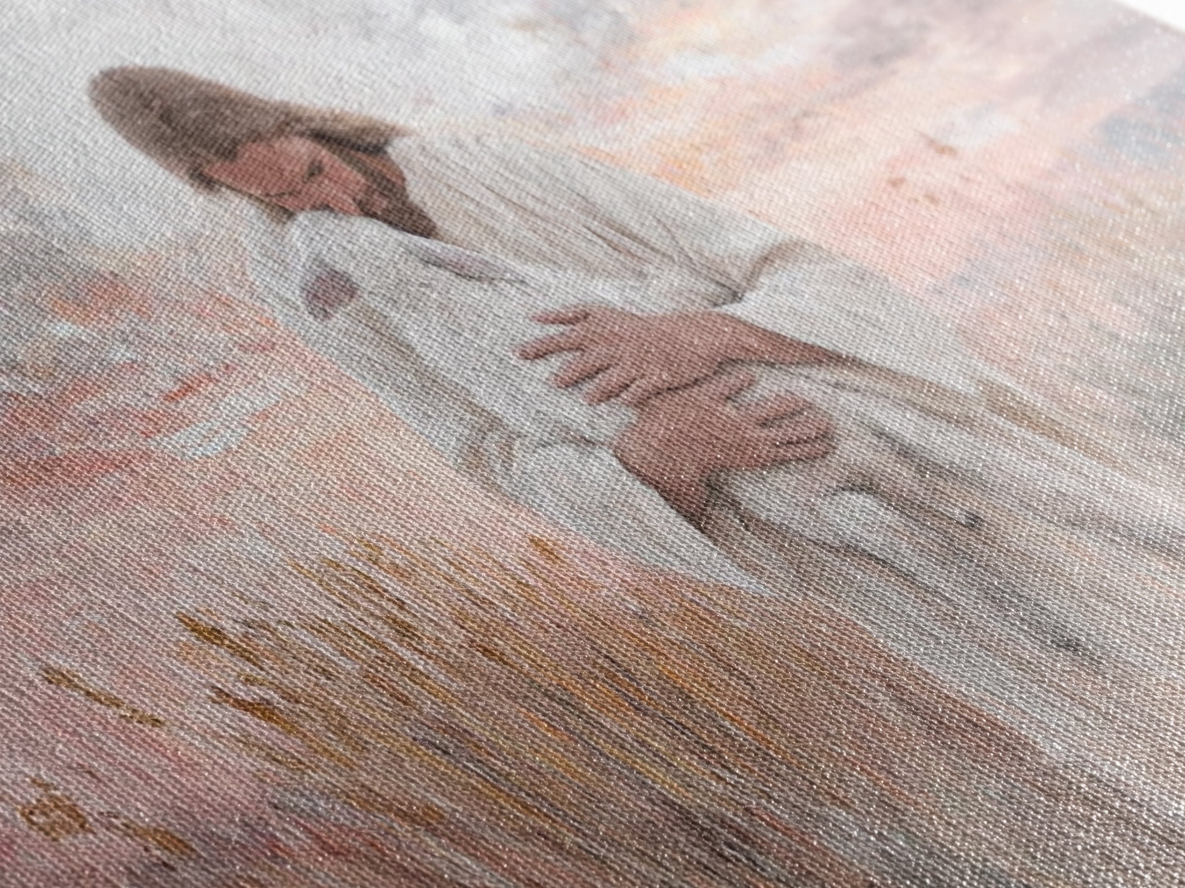 Light Of Compassion – Framed Canvas Print – Christian Wall Art – Jesus Painting – Christian Art Canvas – Vintage Christian Art – Christmas
