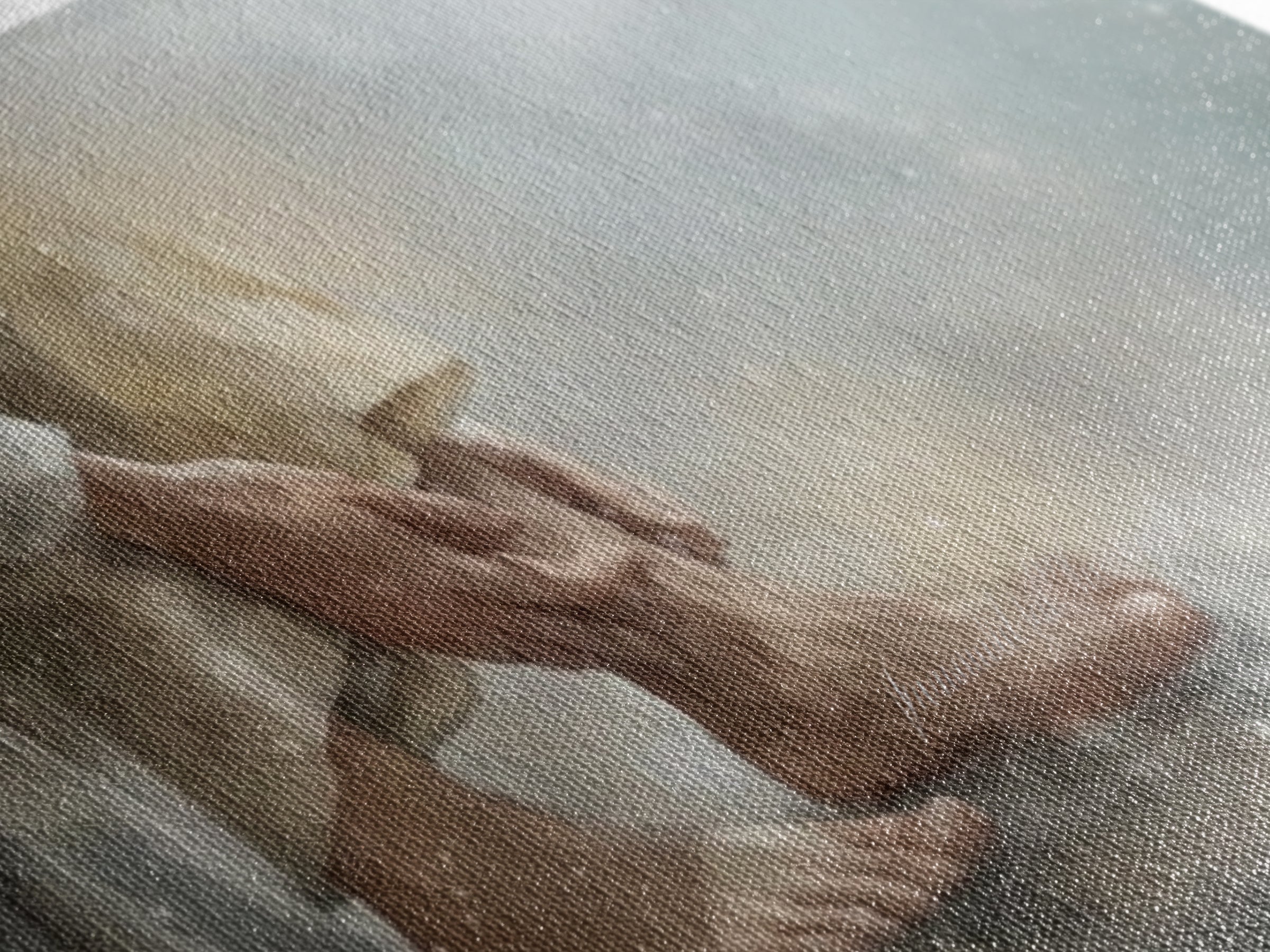 Footsteps Of Love – Framed Canvas Print – Christian Art Canvas – Christian Wall Art – Christian Decor – Modern Christian Painting – Christi