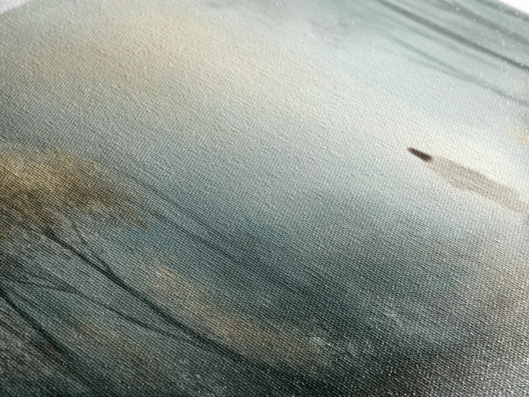 Misty Calling – Framed Canvas Print – Christian Wall Art – Christian Art Canvas – Jesus Painting – Moody Christian Art – Christian Art Work