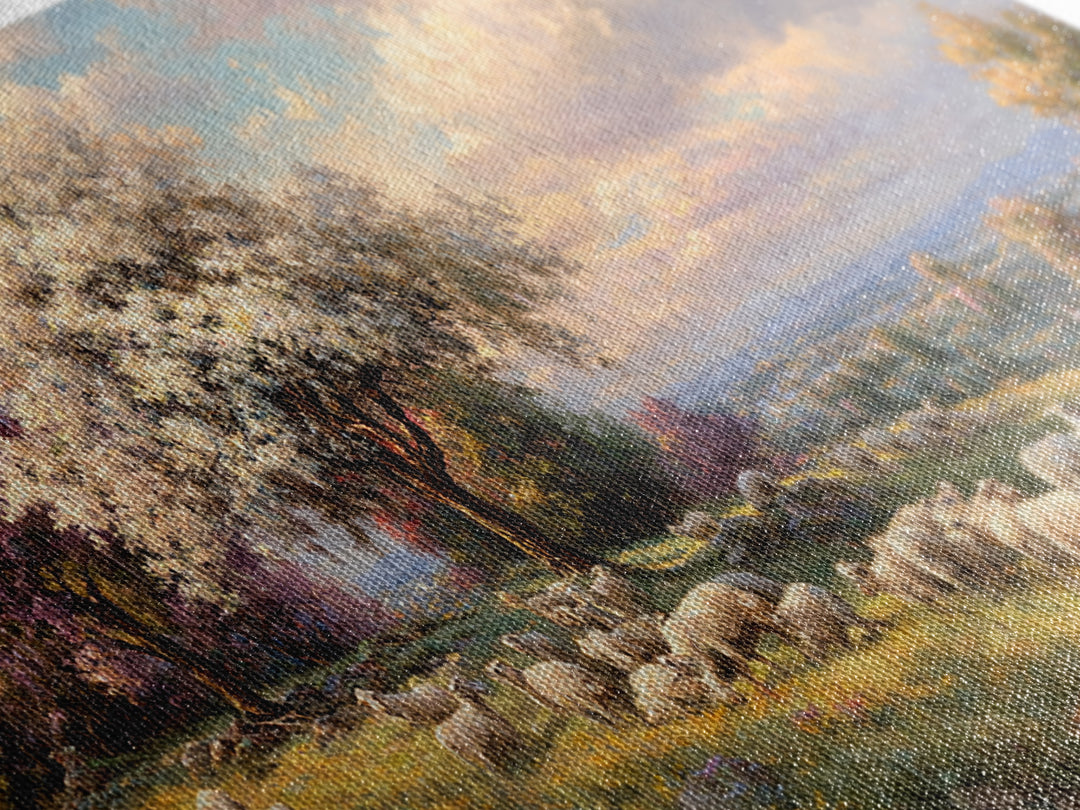 Shepherd’s Dawn, Framed Canvas Print, Christian Art Canvas, Jesus Painting, Christian Gift, Christmas Art Work