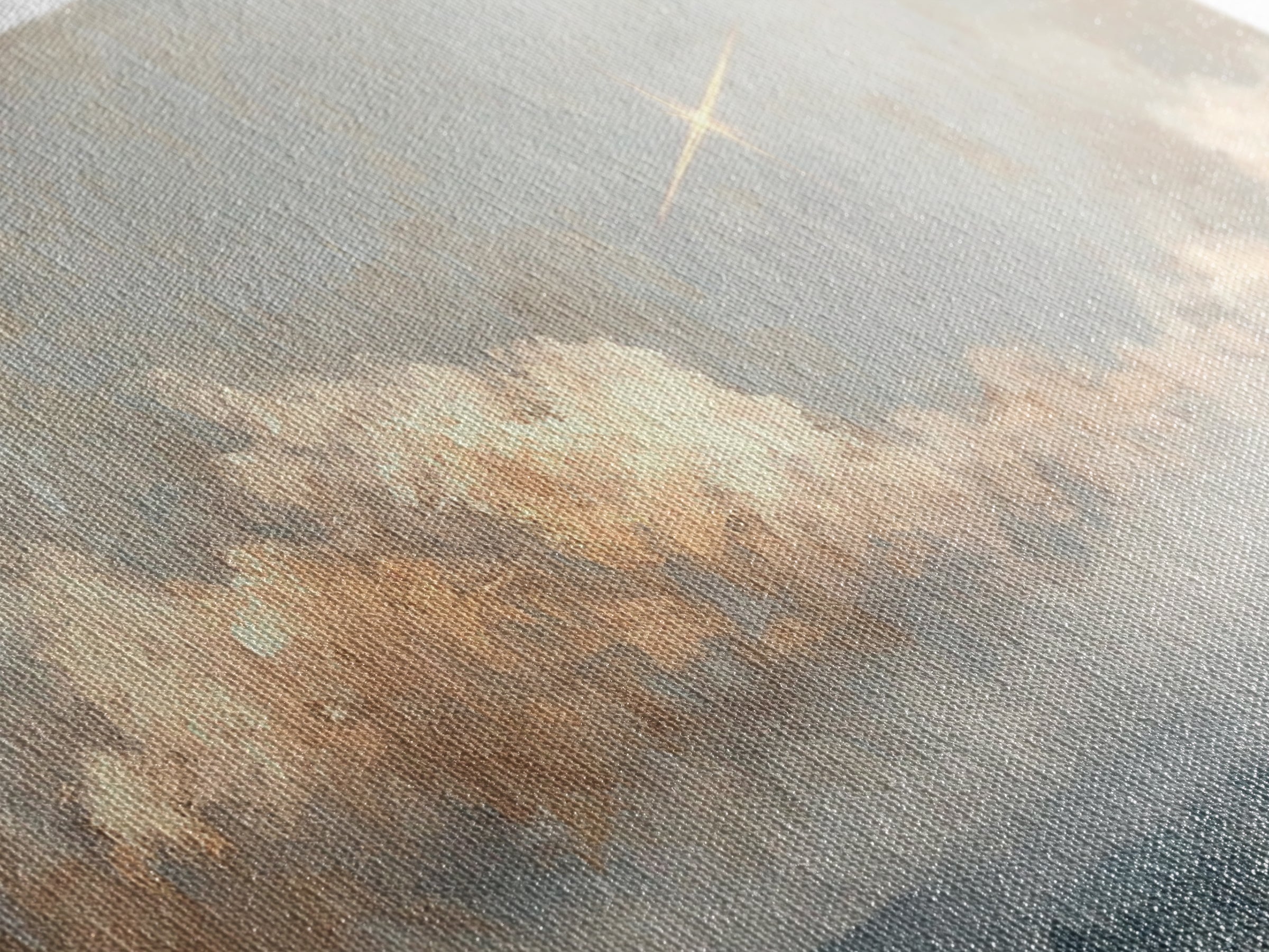 Guiding Star Dawn | Framed Canvas Print | Christian Wall Art | Subtle Christian Art | Christmas Art Work | Christian Art Canvas
