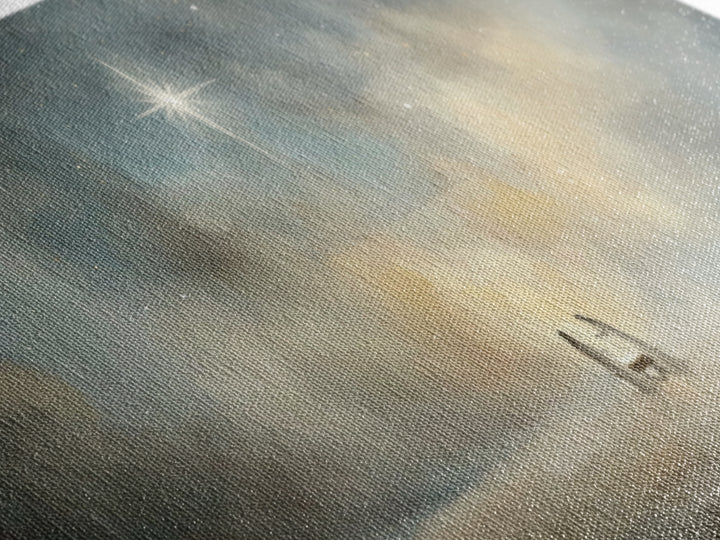 Star Of Emmanuel | Framed Canvas Print | Christian Wall Art | Christian Christmas Art | Christian Art Print | Jesus Painting | Christmas Ca