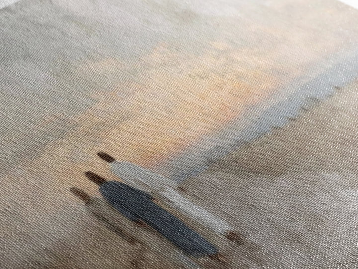 Soft Horizon Walk, Framed Canvas Print, Christian Wall Art, Christian Art Print, Jesus Painting, Christian Canvas Art, Christian Gift