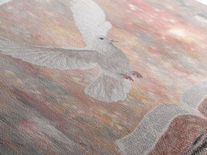 Dove of Peace | Framed Canvas Print | Christian Wall Art | Christian Art Canvas | Modern Christian Painting | Christian Christmas Art | Chr