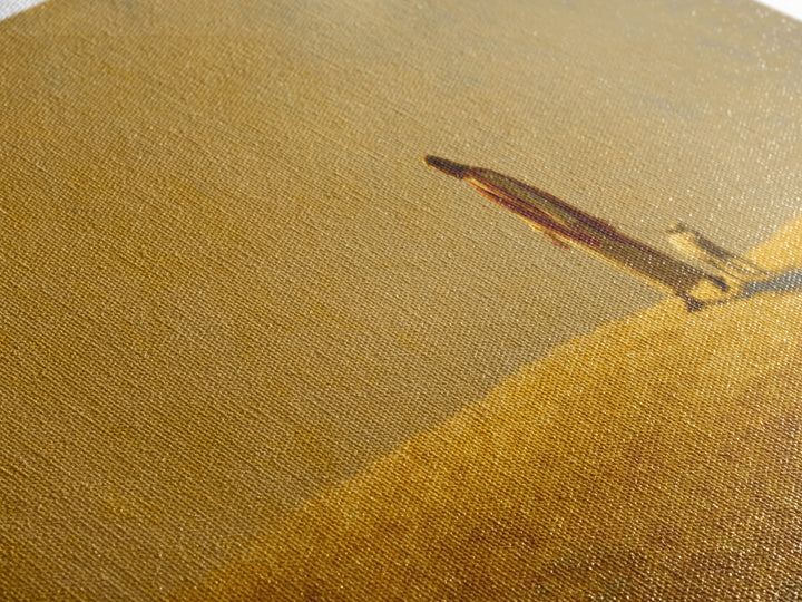 Golden Shepherd Path – Framed Canvas Print – Christian Wall Art – Jesus Painting – Christian Art Canvas – Christian Christmas Art – Christi