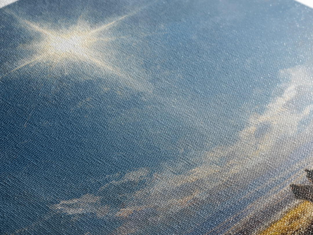 Star Of Promise – Framed Canvas Print – Christian Wall Art – Christian Christmas Art – Christian Art Canvas – Jesus Painting