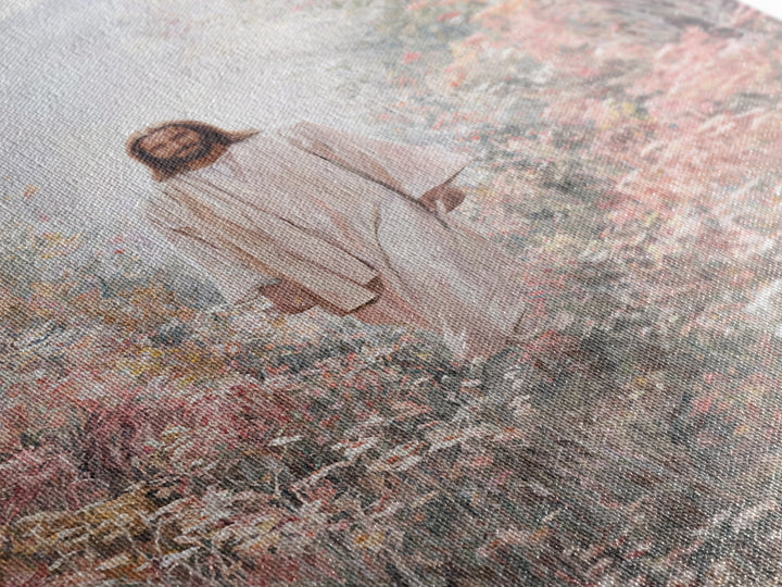 Radiant Garden Light | Framed Canvas Print | Christian Art Canvas | Jesus Painting | Modern Christian Art | Christian Wall Art | Christian