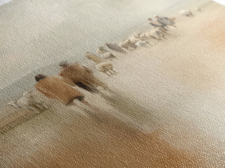 Pasture Companions, Framed Canvas Print, Christian Art Canvas, Christian Wall Art, Christian Paintings, Subtle Christian Art, Christian Chr