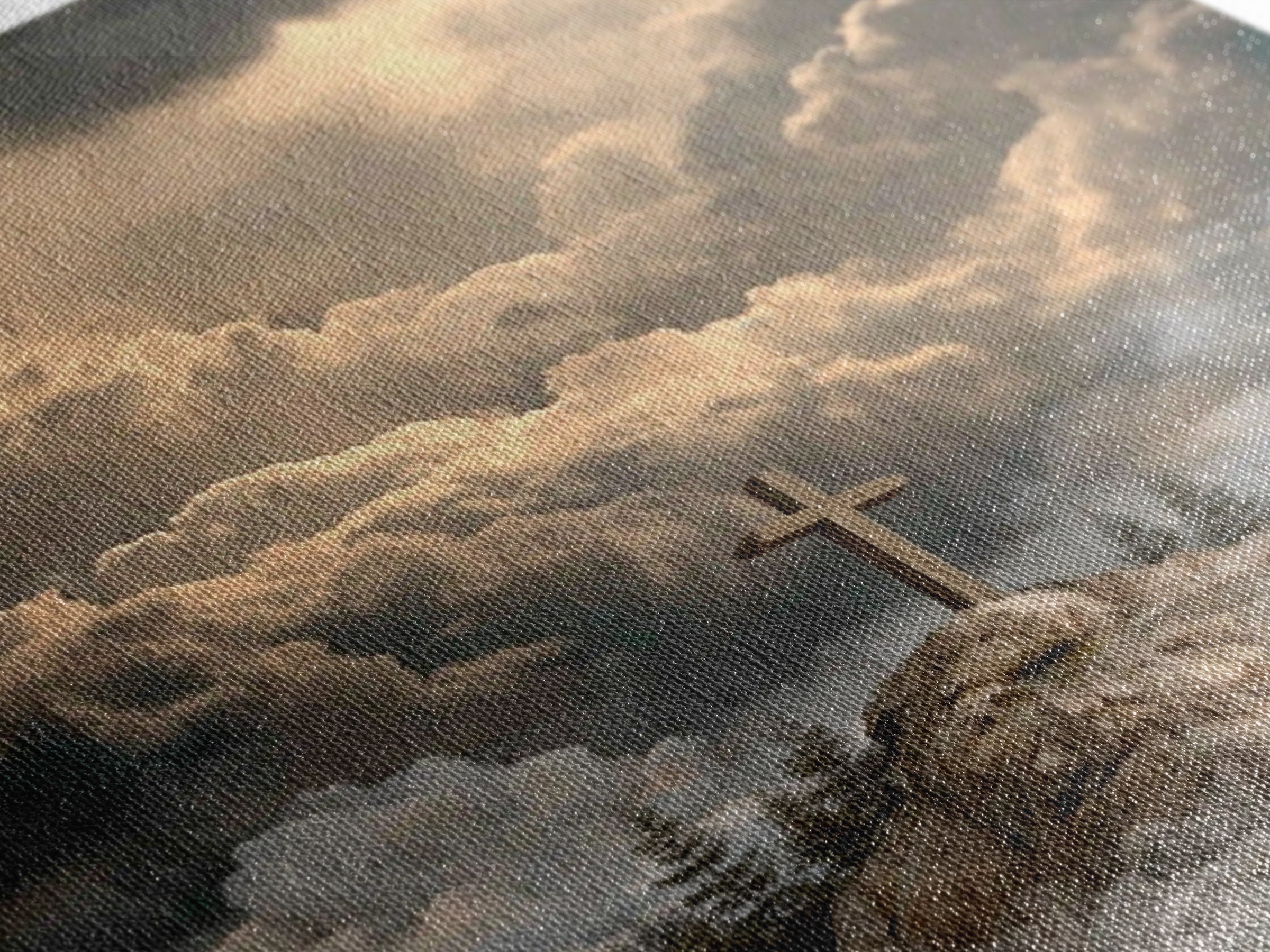 Light Over Zion – Framed Canvas Print – Christian Wall Art – Christian Art Work – Subtle Christian Paintings – Moody Christmas Art – Christ