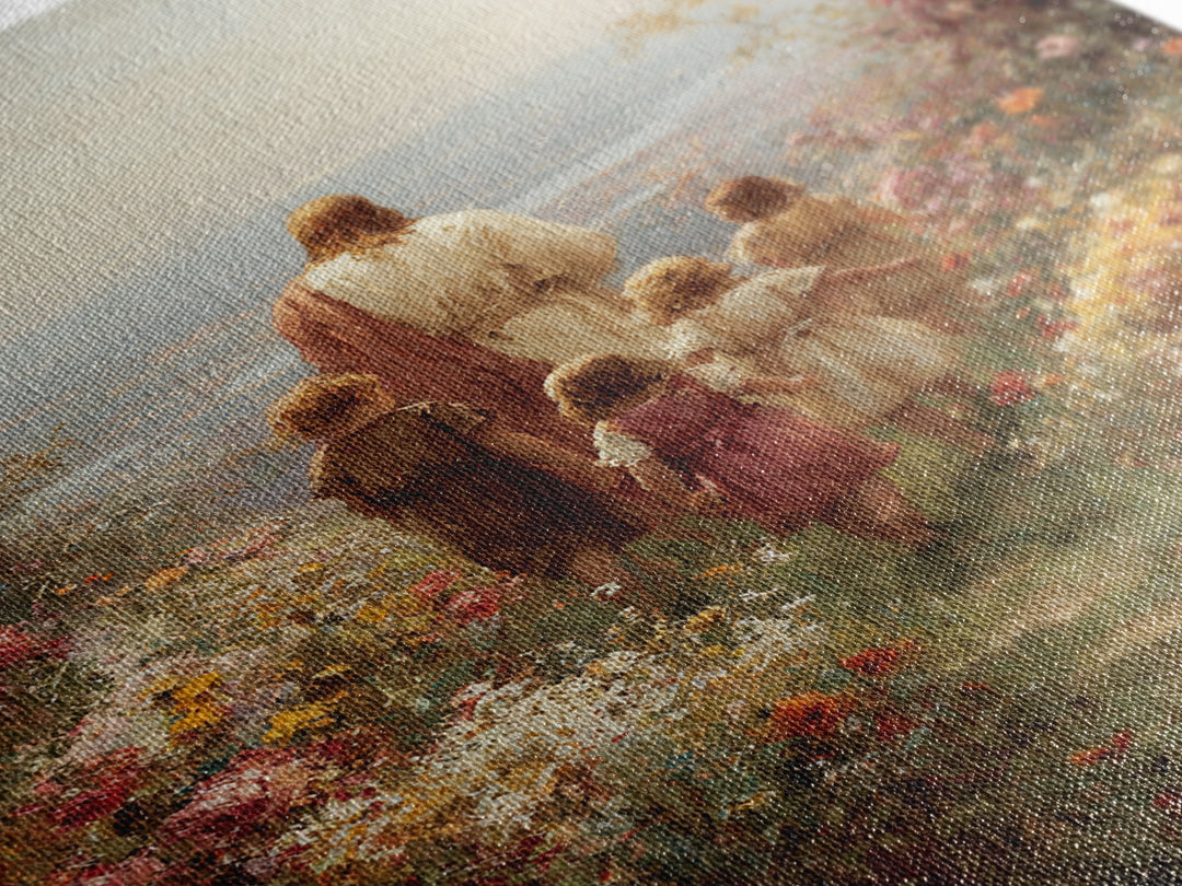 Garden Of Promise – Framed Canvas Print – Christian Art Canvas – Christian Wall Art – Jesus Painting – Christian Decor – Christian Art