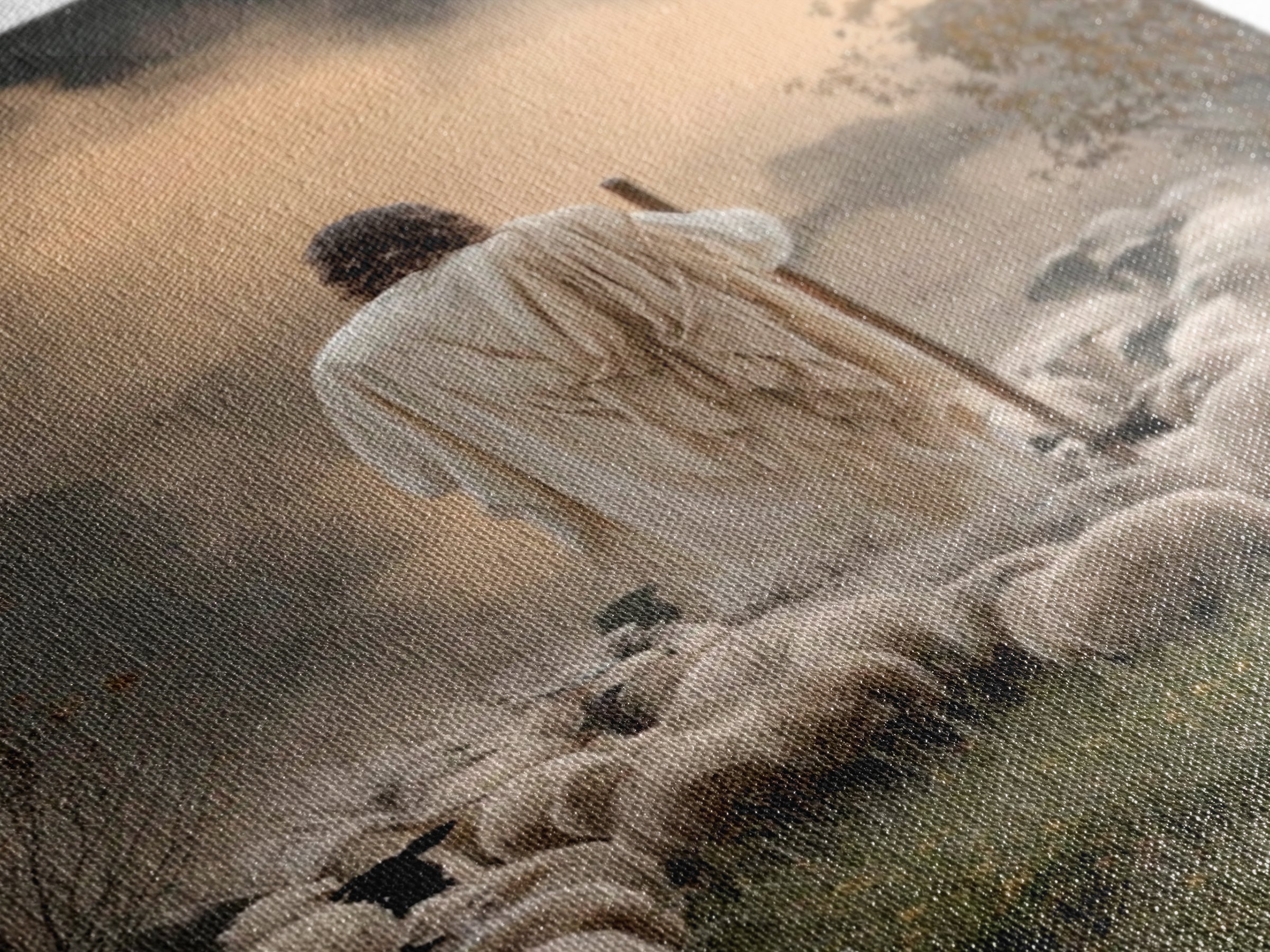 Shepherd Of Morning – Framed Canvas Print – Christian Decor For Home – Christian Art Canvas – Jesus Painting – Christian Wall Art – Christm