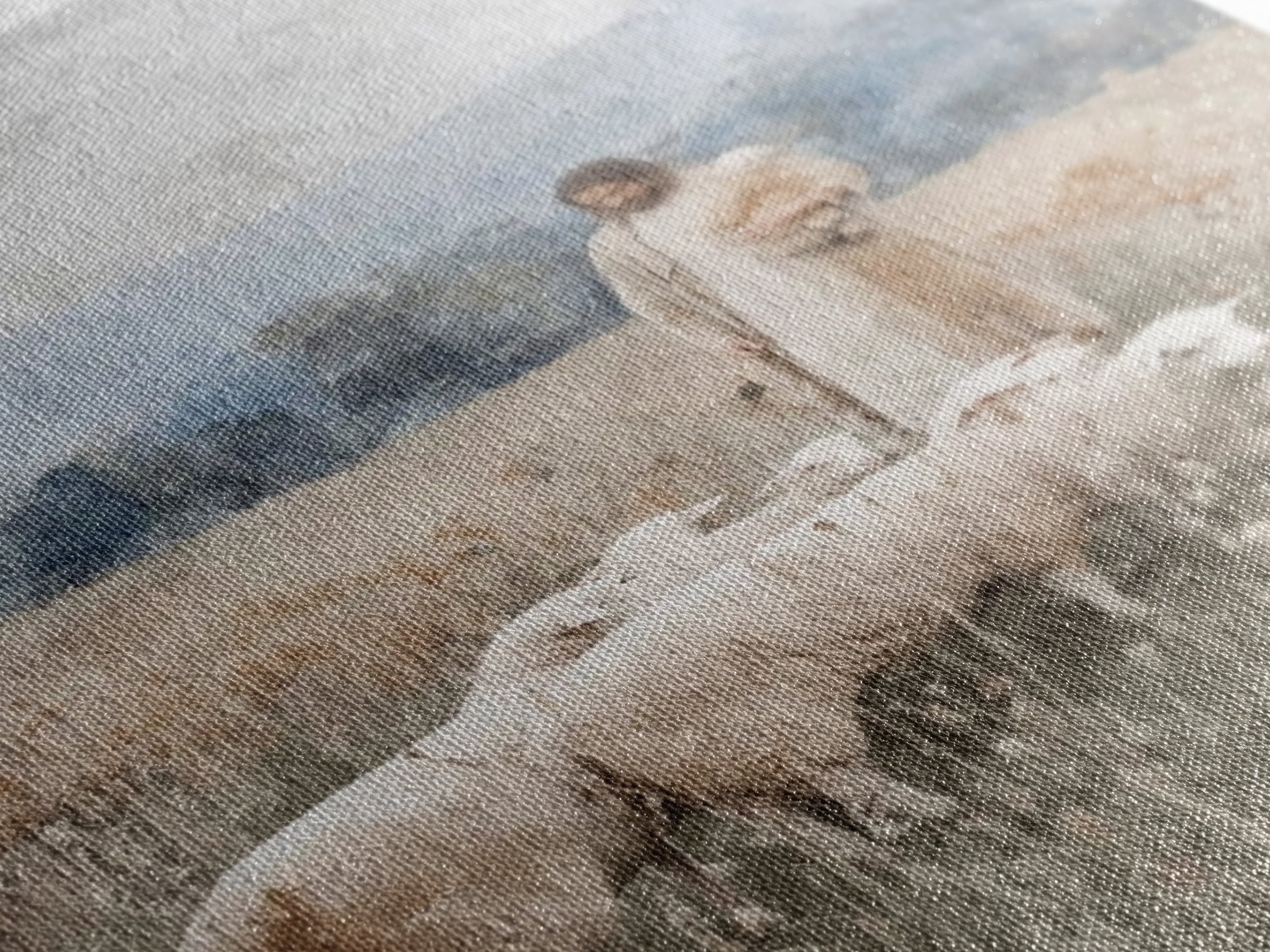 Shepherds Of Peace – Framed Canvas Print – Christian Wall Art – Jesus Painting – Christian Decor – Pastoral Scenery – Christian Art Canvas