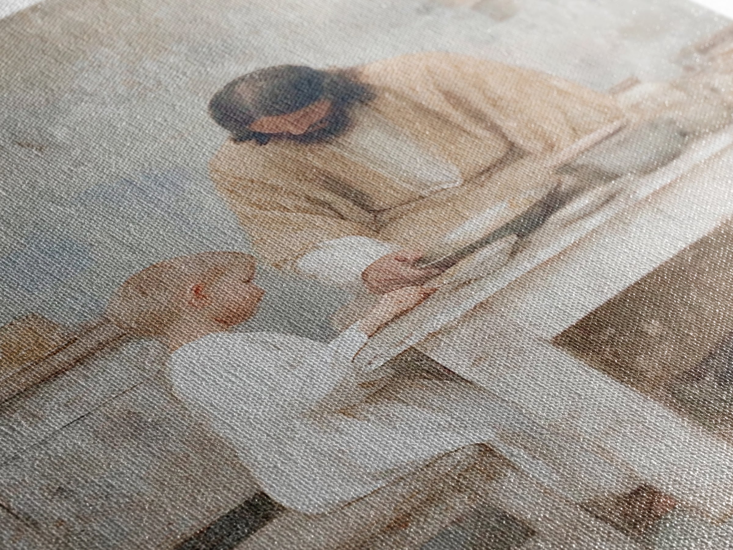 Humble Teaching – Framed Canvas Print – Christian Wall Art – Christian Art Canvas – Jesus Painting – Vintage Christian Art – Christian Home