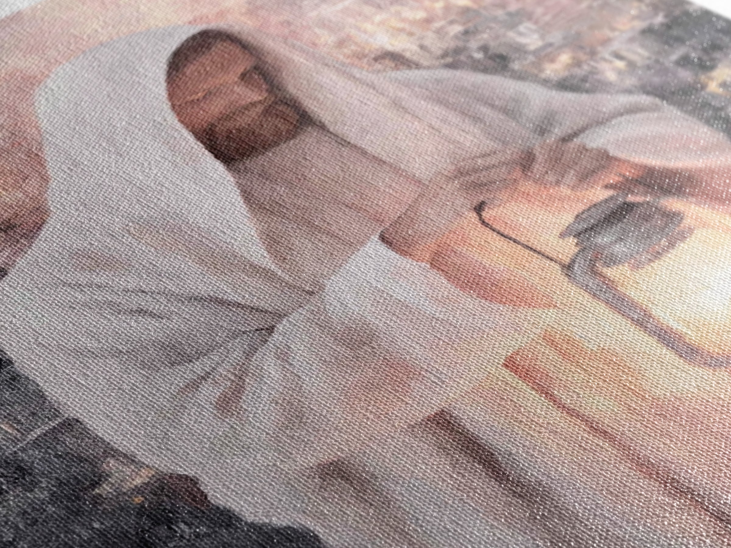 City Of Light – Framed Canvas Print – Christian Wall Art – Jesus Painting – Christian Art Canvas – Modern Christian Art – Christian Gift Id