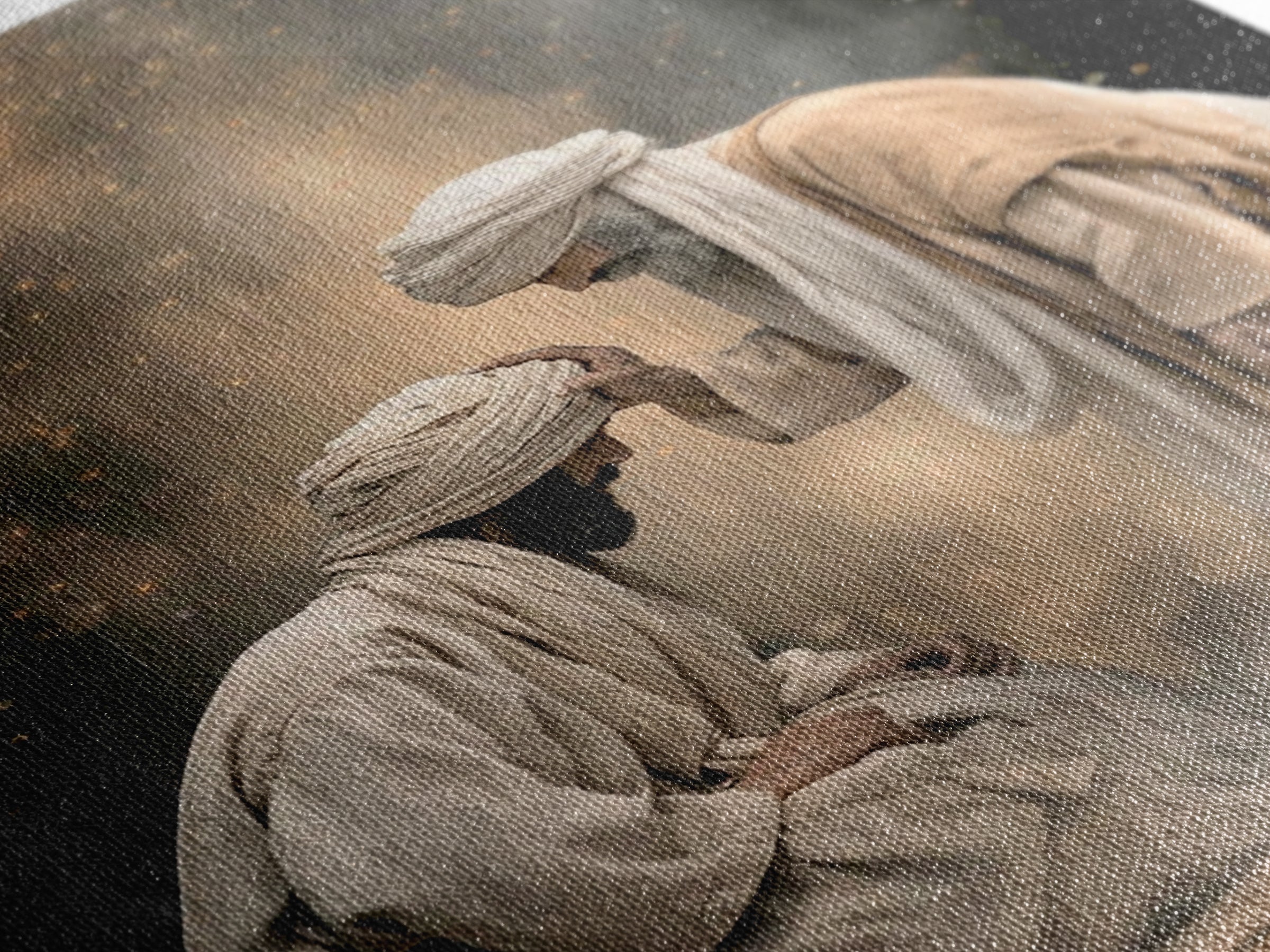 Anointed Moment | Framed Canvas Print | Christian Art Painting | Christian Wall Art | Unique Christian Art | Jesus Canvas Art | Christian G
