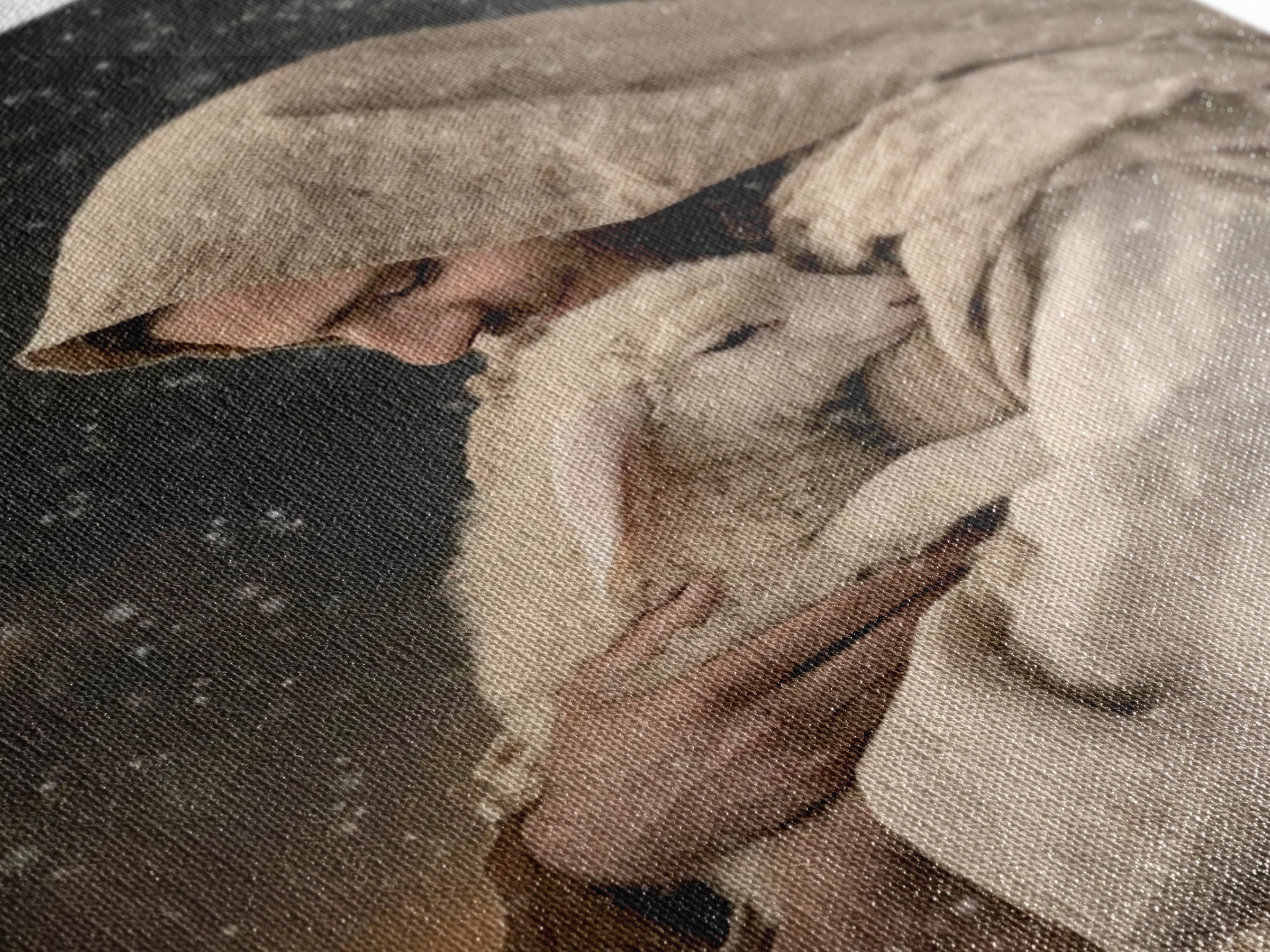 Shepherd’s Embrace – Framed Canvas Print – Jesus Painting – Christian Wall Art – Christian Art Canvas – Christian Art Print – Christian Gif