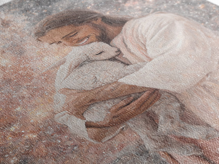 Radiant Shepherd Love – Framed Canvas Print – Christian Wall Art – Christian Art Print – Jesus Painting – Christian Art Canvas – Christian