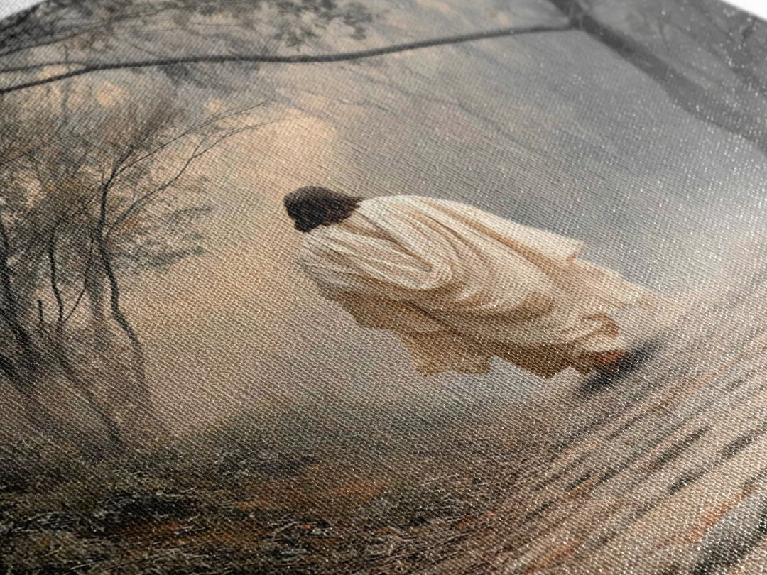 Path Of Mercy – Framed Canvas Print – Christian Wall Art – Jesus Painting – Christian Art Canvas – Christian Christmas Art – Christian Deco