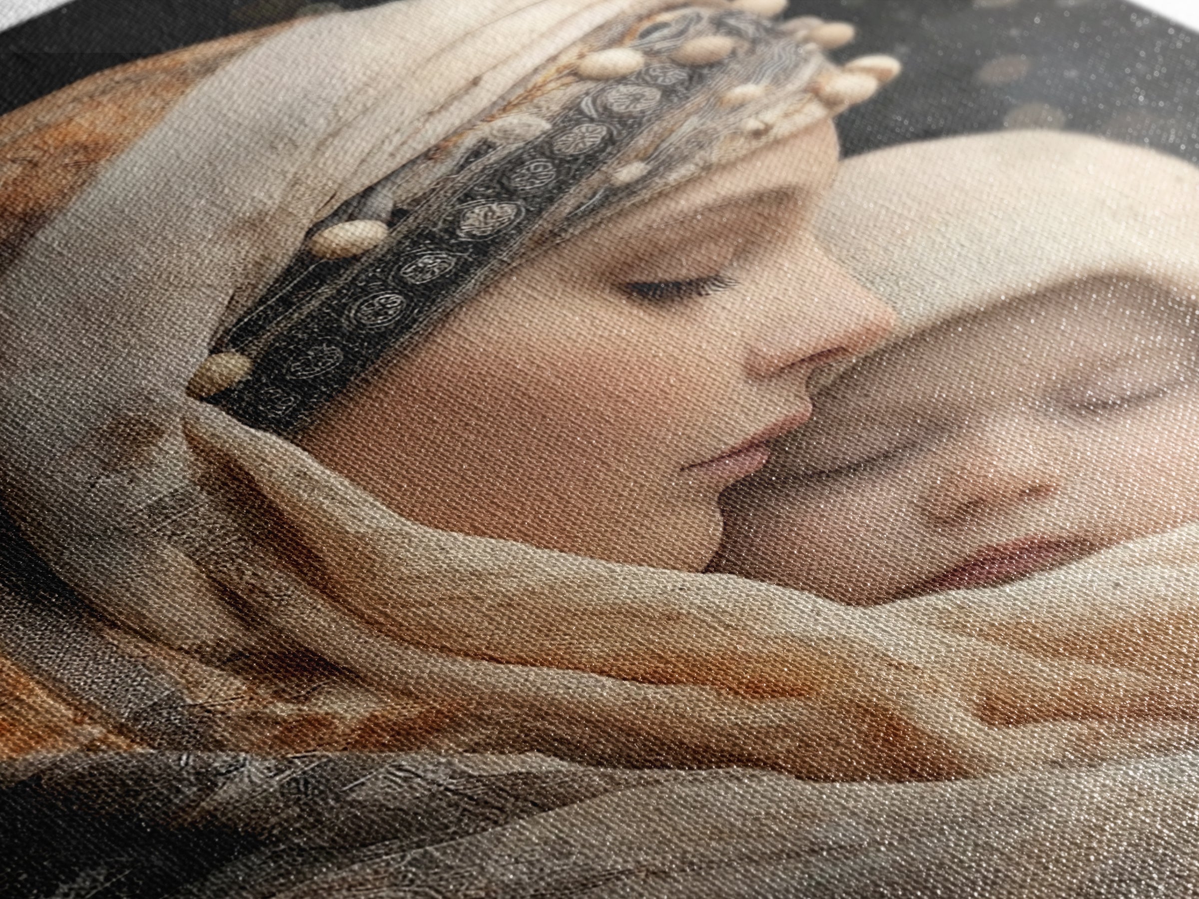 Radiant Madonna – Framed Canvas Print – Christian Wall Art – Mary And Jesus Painting – Christian Art Canvas – Christian Gift – Christian Ch