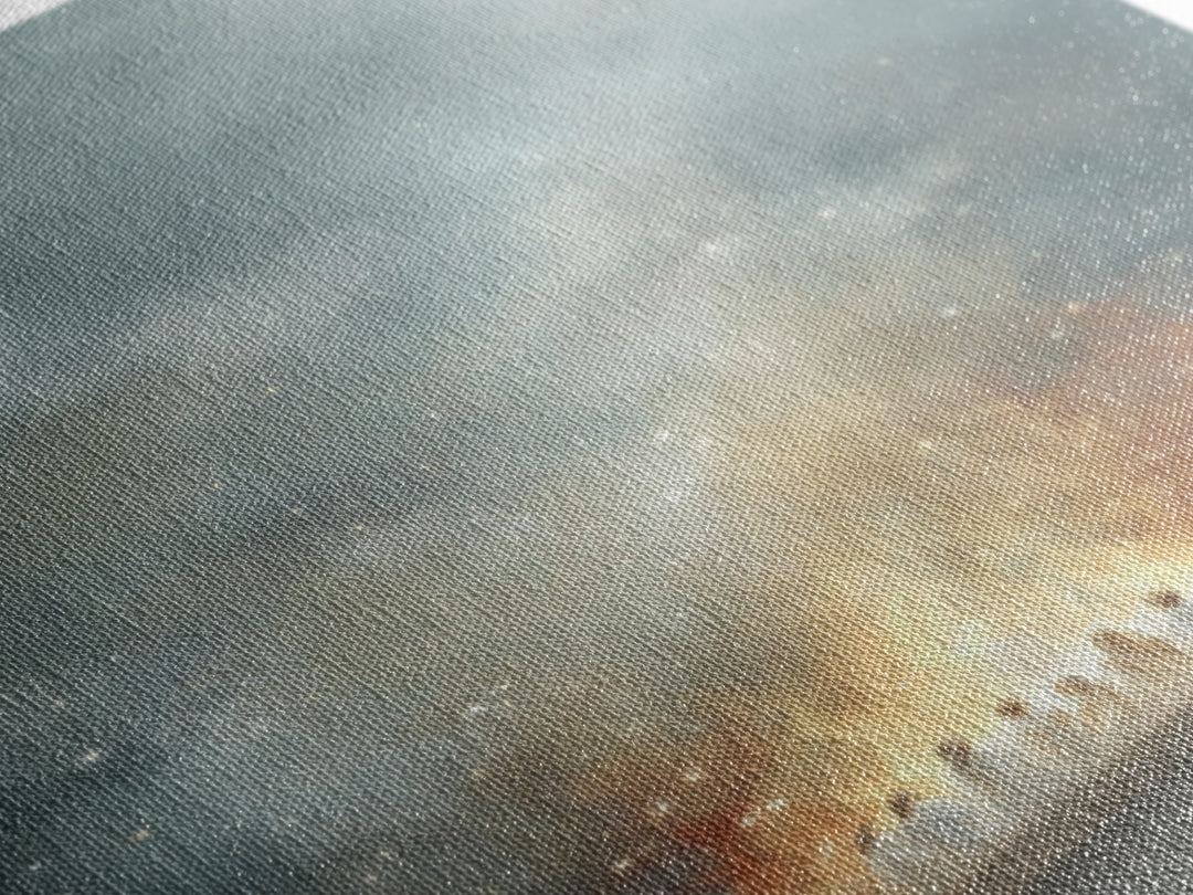 Heavenly Fire – Framed Canvas Print – Christian Wall Art – Christian Art Canvas – Jesus Painting – Moody Christian Art – Large Christian Pa