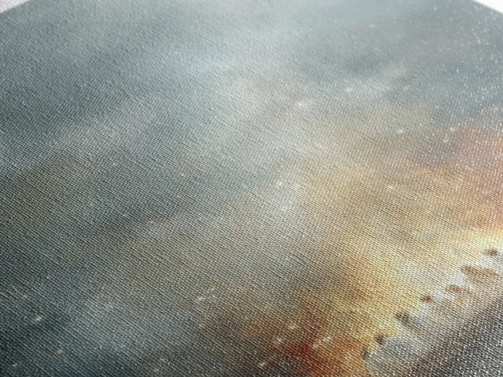 Heavenly Fire – Framed Canvas Print – Christian Wall Art – Christian Art Canvas – Jesus Painting – Moody Christian Art – Large Christian Pa