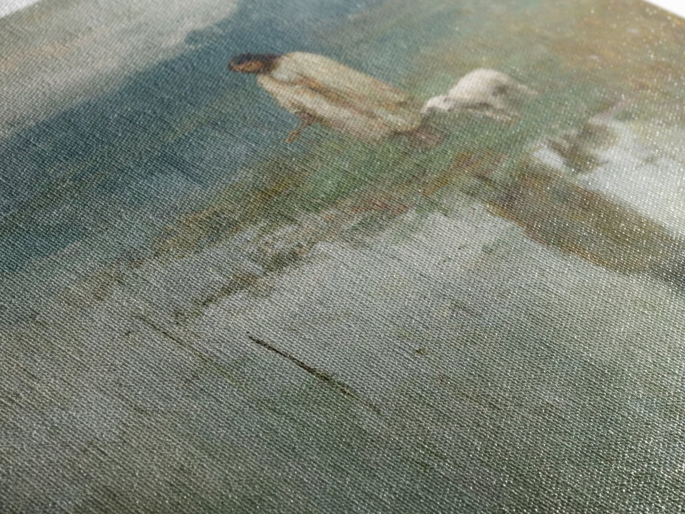 Gentle Lake Shepherd – Framed Canvas Print – Christian Art Canvas – Jesus Painting – Christian Wall Art – Vintage Christian Art – Christian