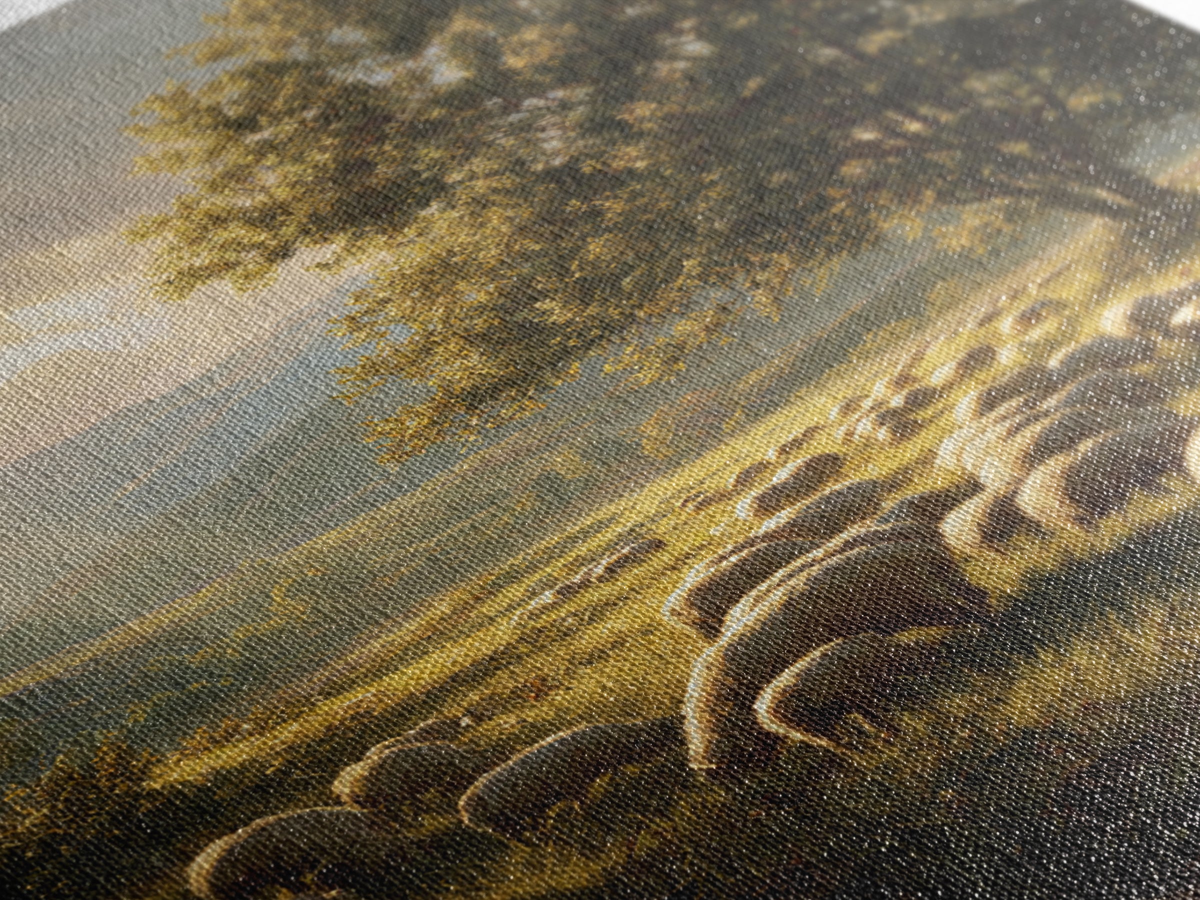 Dawn Of The Shepherds – Framed Canvas Print – Christian Wall Art – Christian Art Canvas – Christian Christmas Art – Pastoral Scenery – Chri