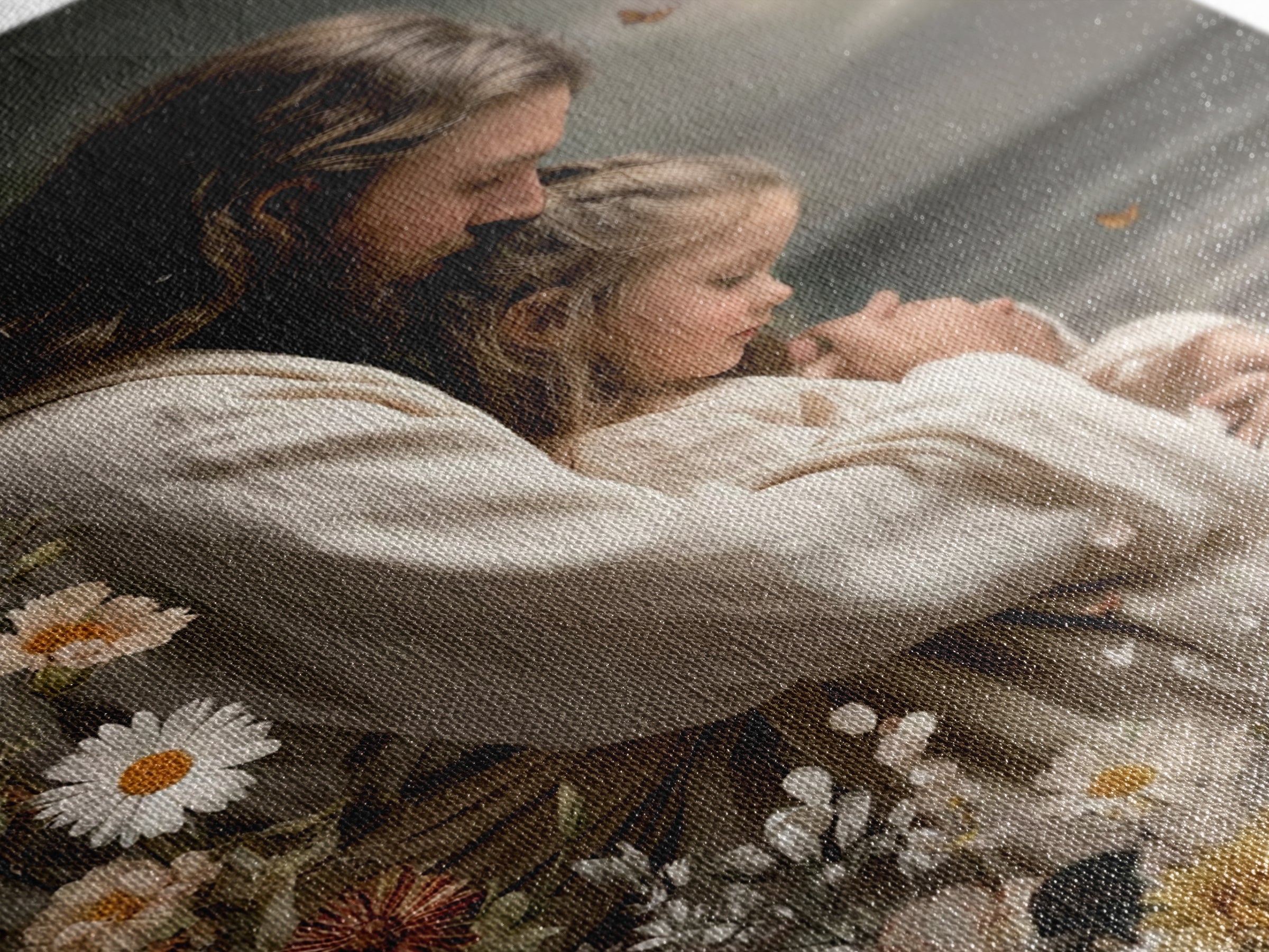 Gentle Comfort – Framed Canvas Print – Jesus Painting – Christian Wall Art – Christian Art Canvas – Subtle Christian Art – Christian Gift I