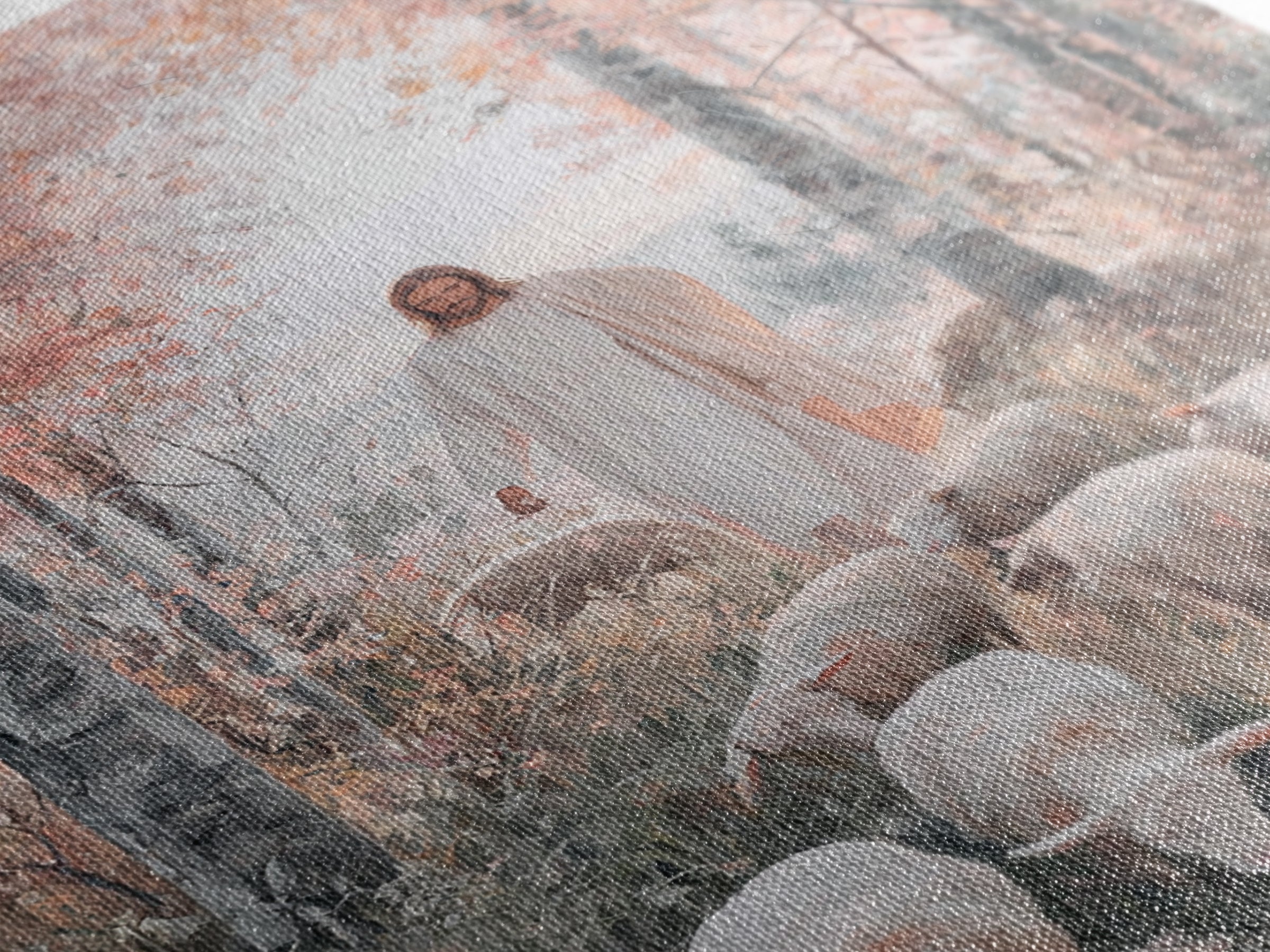 Autumn Grace Walk – Framed Canvas Print – Christian Art Canvas – Jesus Painting – Christian Wall Art – Christian Christmas Art – Modern Chr