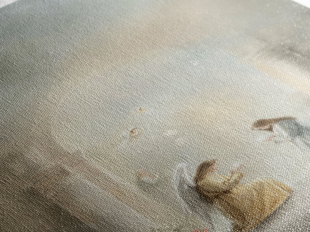 Heavenly Annunciation – Framed Canvas Print – Christian Wall Art – Christian Art Canvas – Vintage Christian Art – Christian Christmas Art