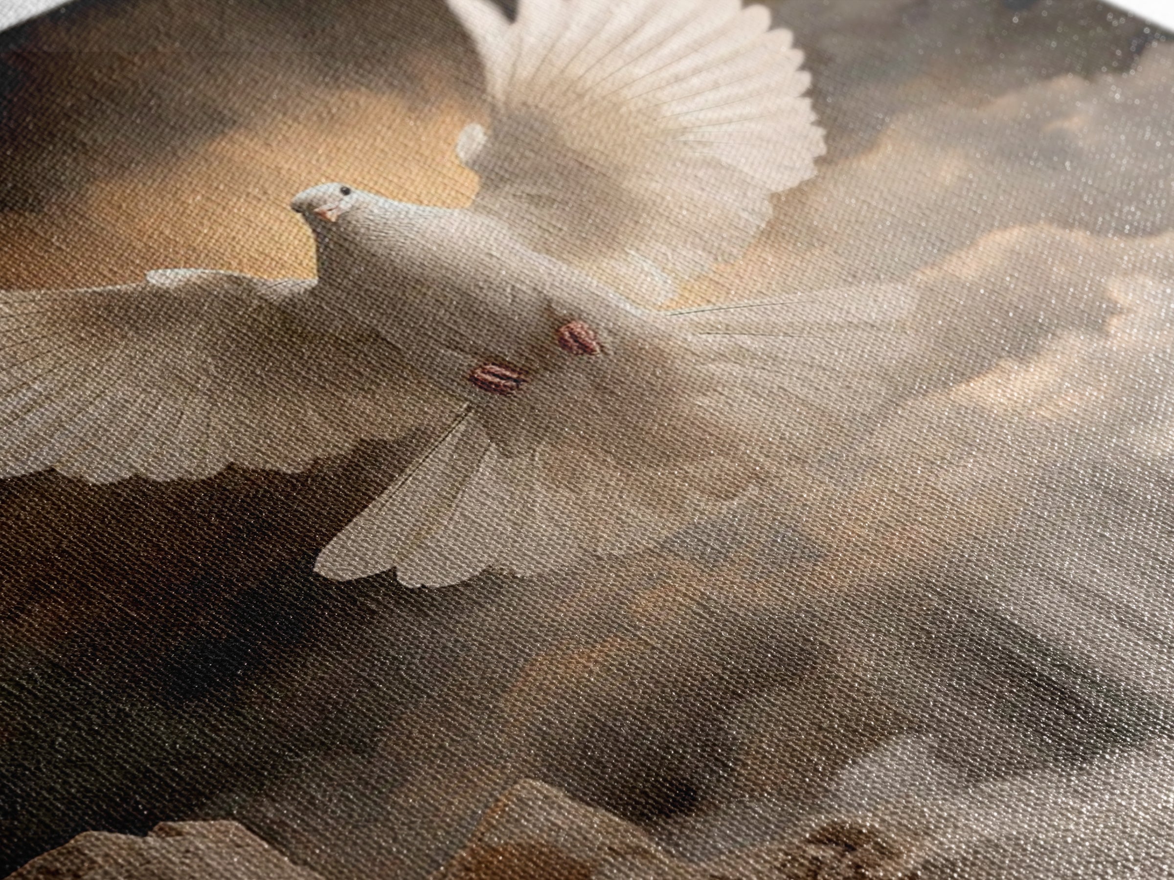 Divine Peace Wings | Framed Canvas Print | Christian Christmas Art | Christian Art Canvas | Christian Wall Art | Christian Decor | Christia